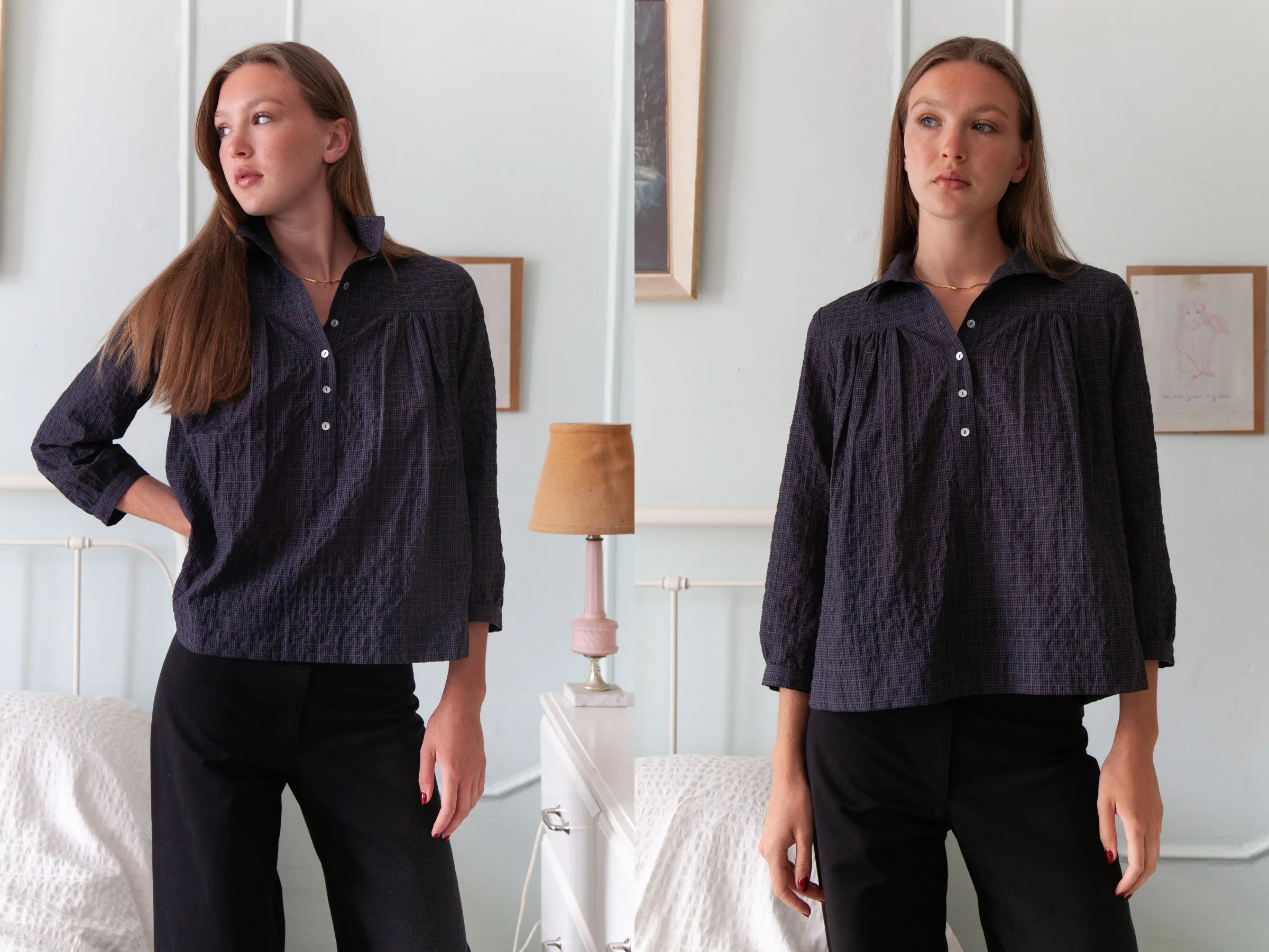 High-Collar Blouse sold by Horses Atelier product image thumbnail 5