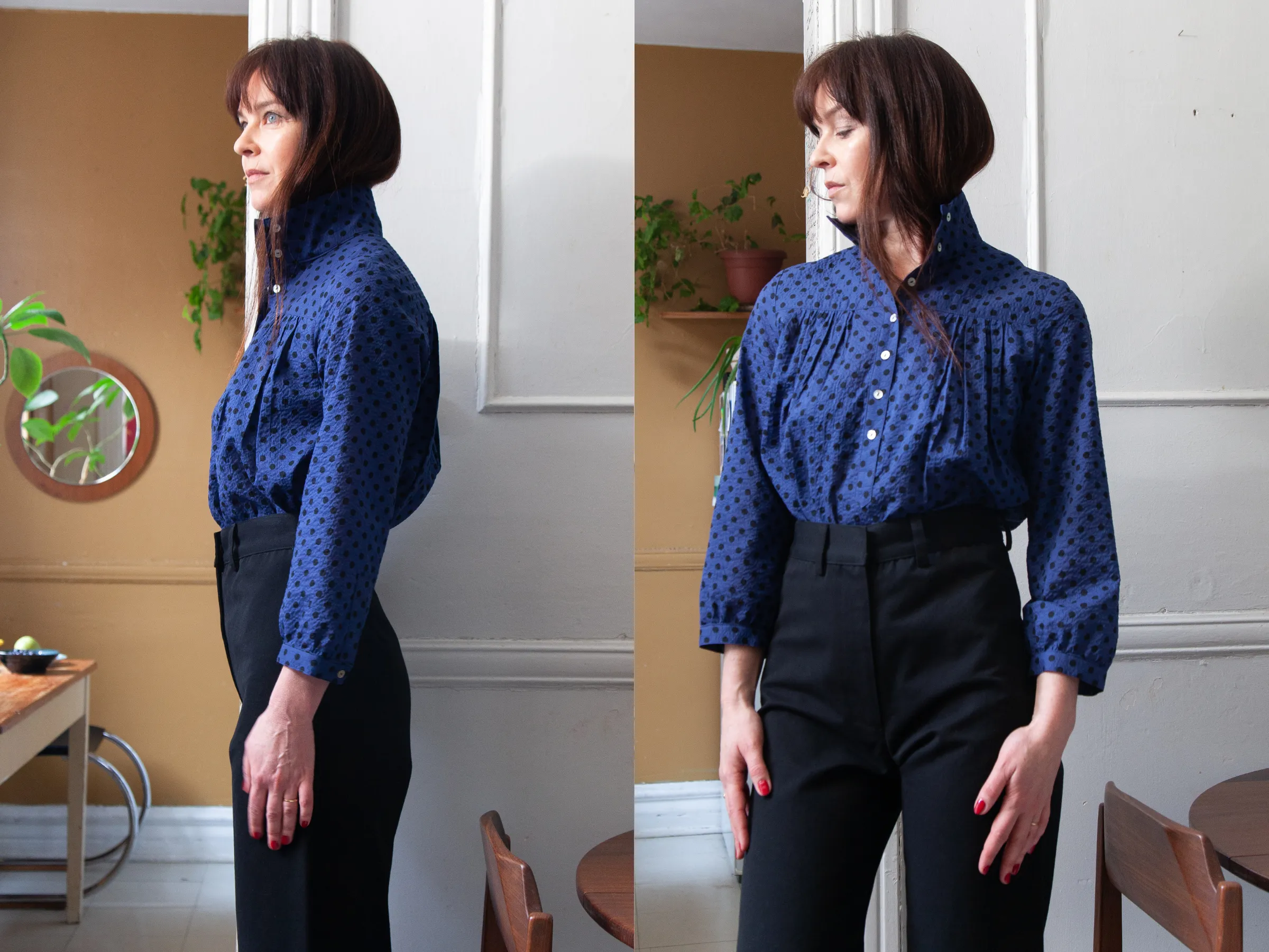 High-Collar Blouse sold by Horses Atelier product image thumbnail 4