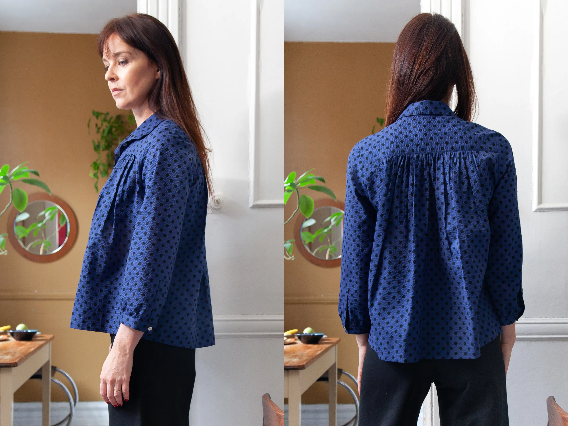 High-Collar Blouse sold by Horses Atelier product image thumbnail 2