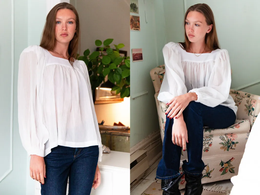 Bianca Blouse sold by Horses Atelier