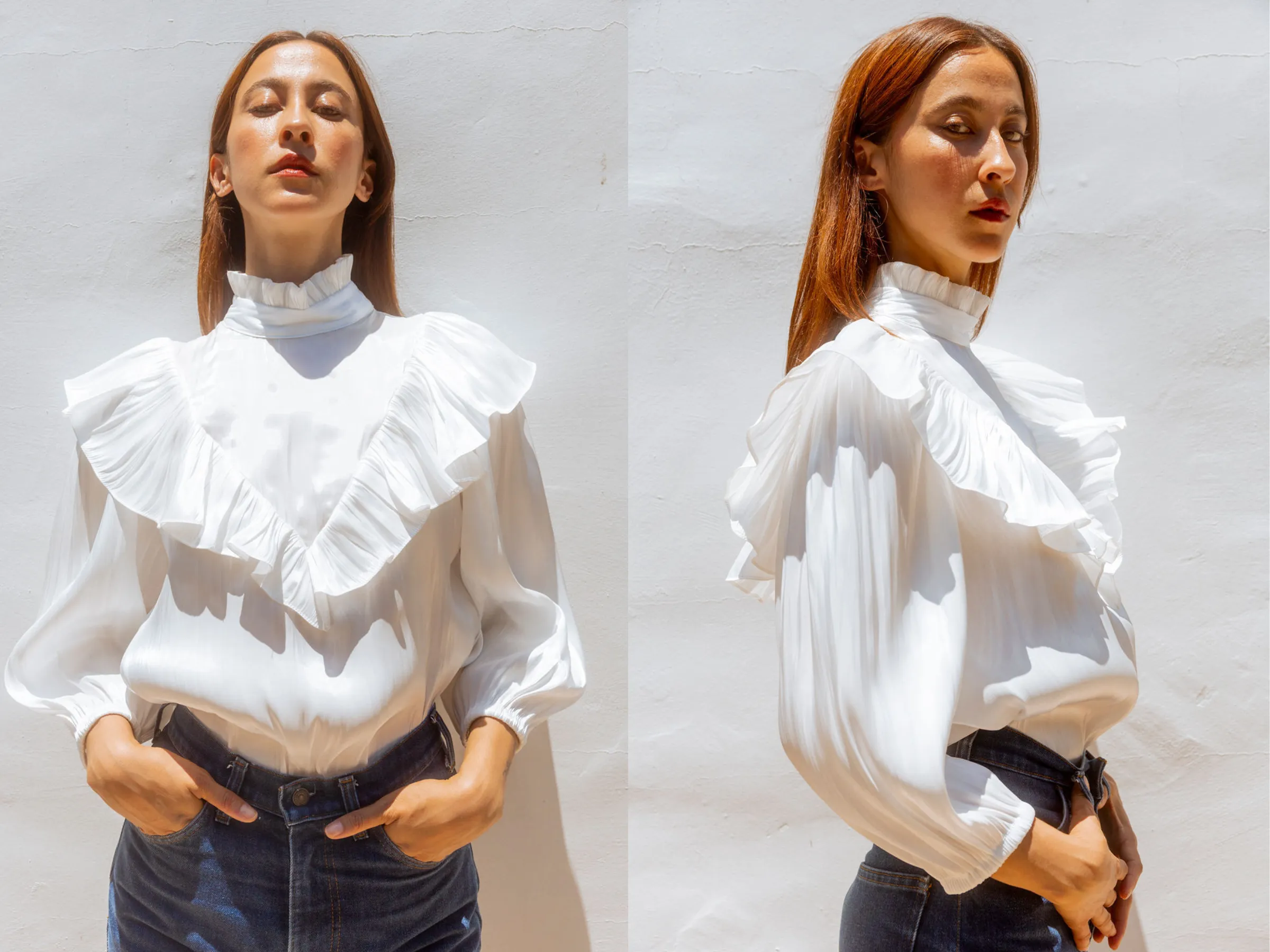 Ruffle Blouse sold by Horses Atelier product image thumbnail 4