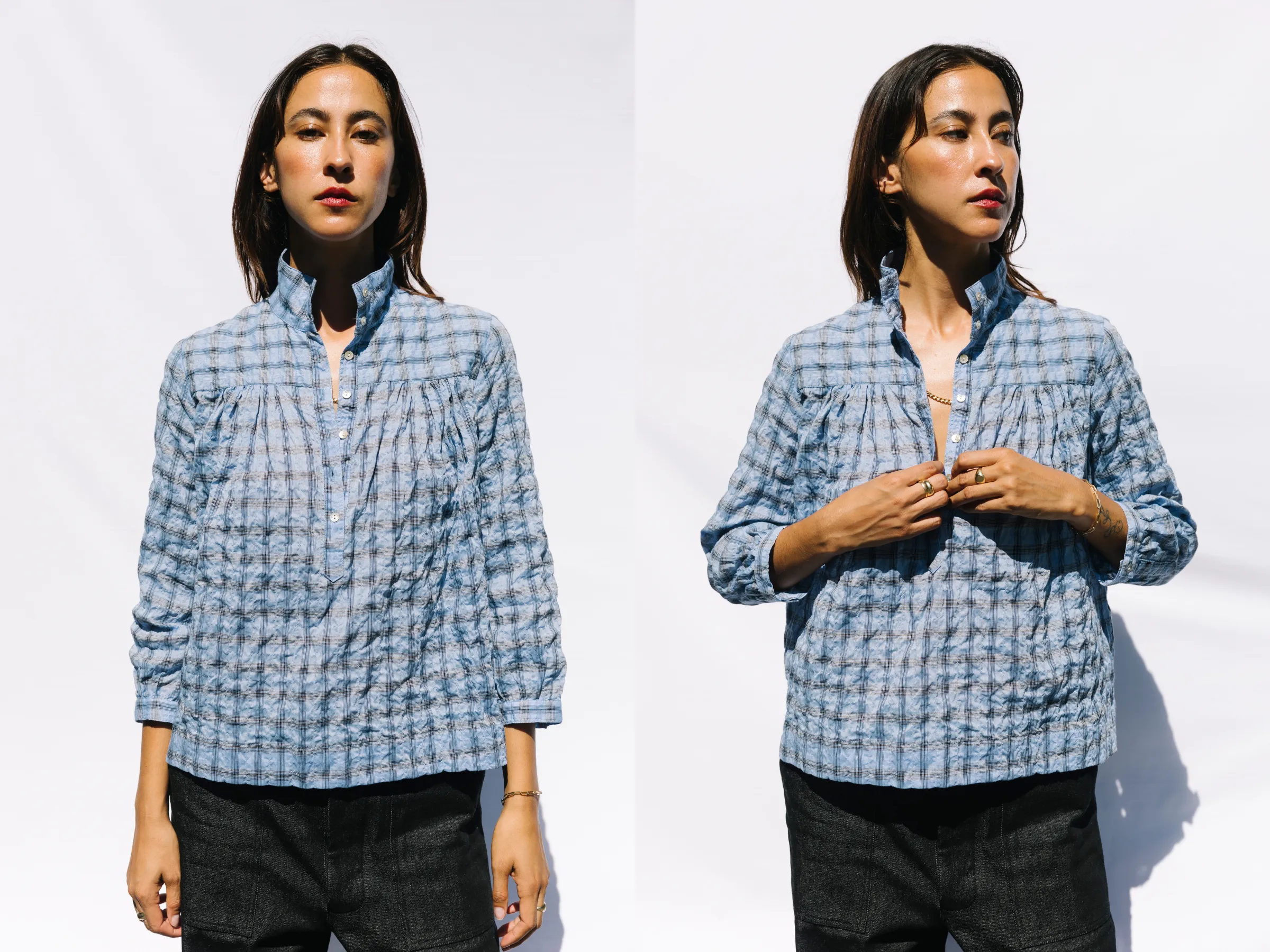 High-Collar Blouse sold by Horses Atelier product image thumbnail 4