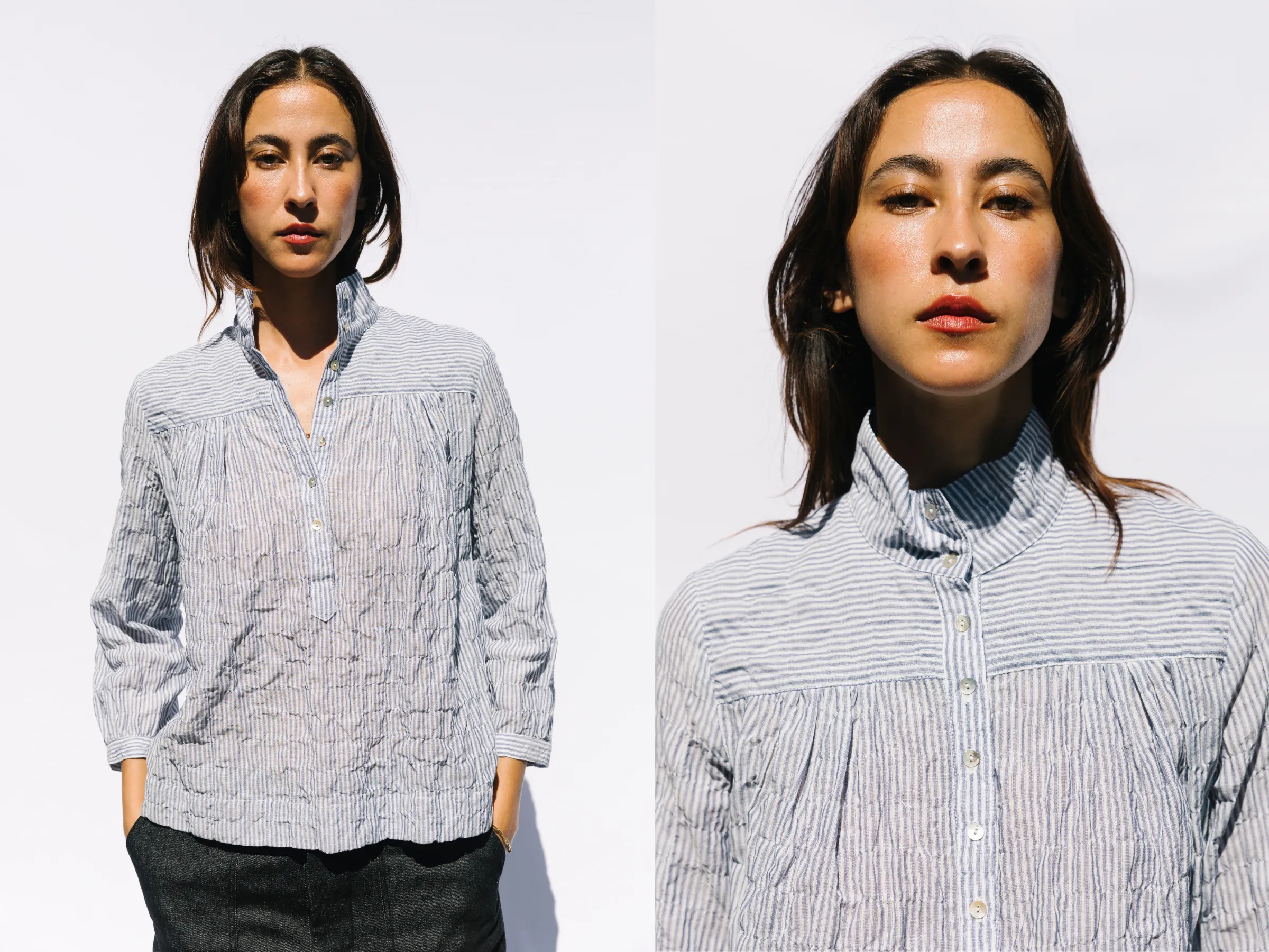 High-Collar Blouse sold by Horses Atelier product image thumbnail 5