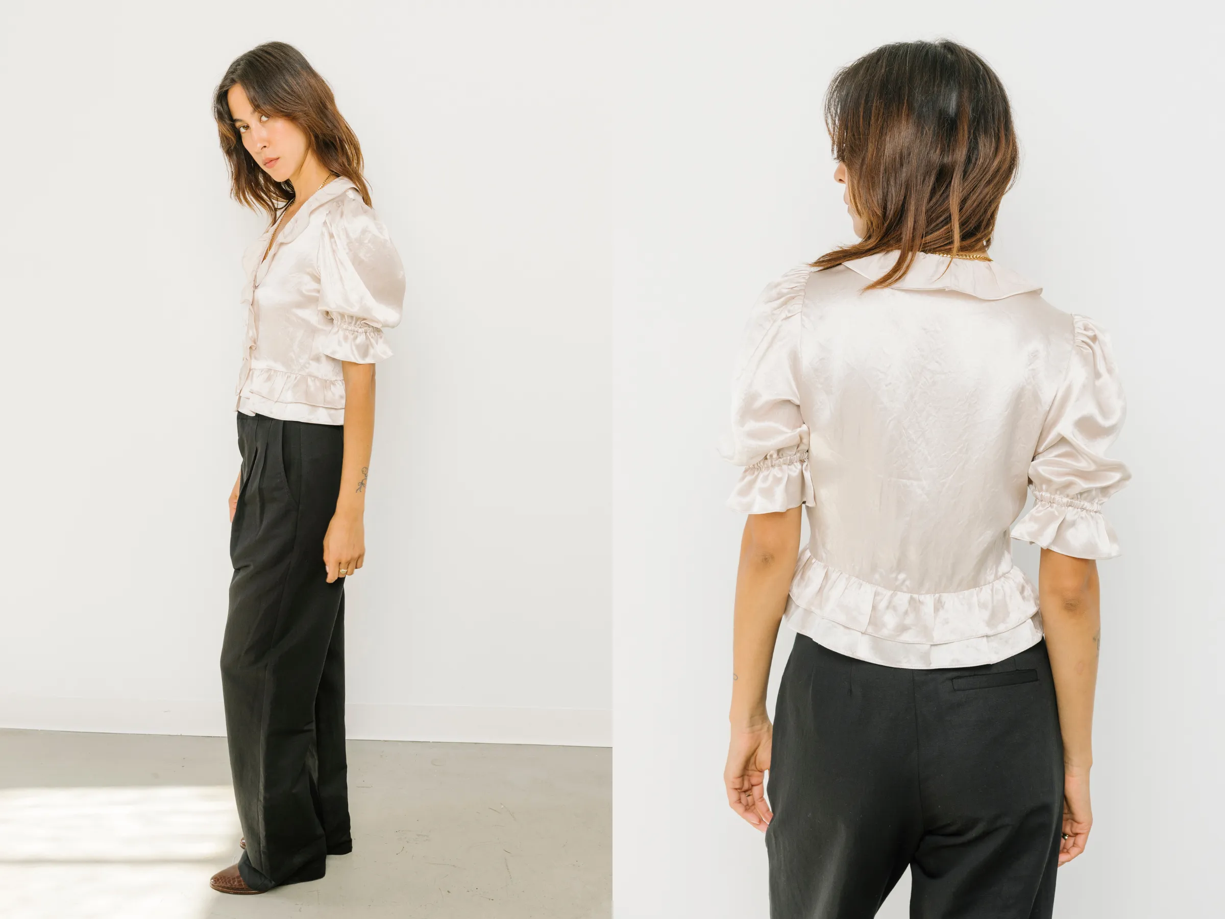 Lucia Ruffle Blouse sold by Horses Atelier product image thumbnail 3
