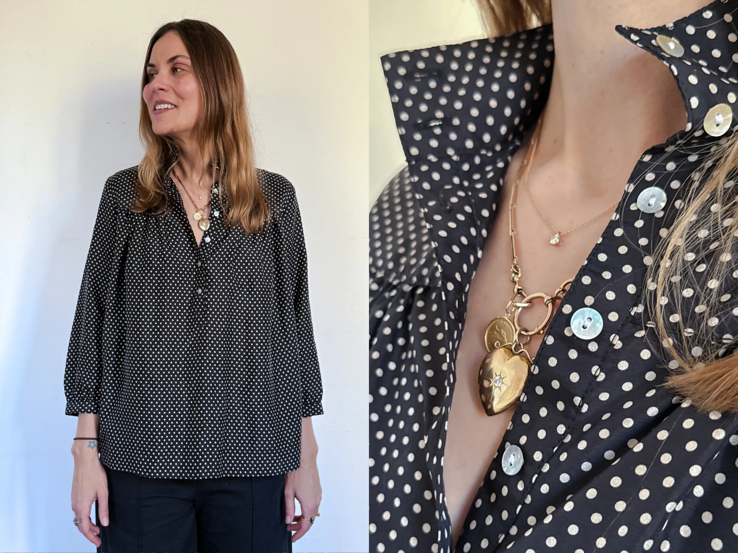 High-Collar Blouse sold by Horses Atelier product image thumbnail 2