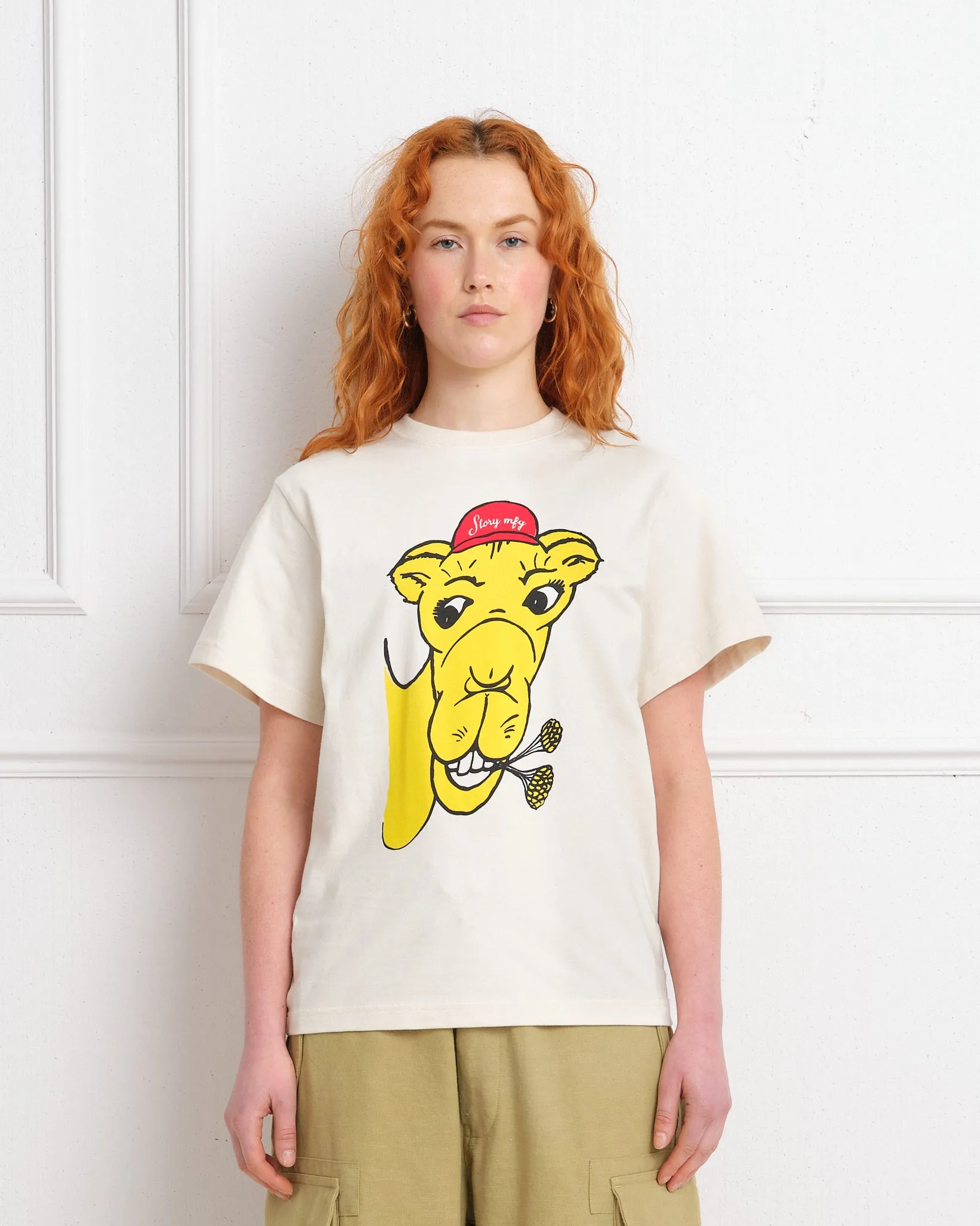 Grateful Tee SS - Ecru Camel sold by Story Mfg. product image thumbnail 2