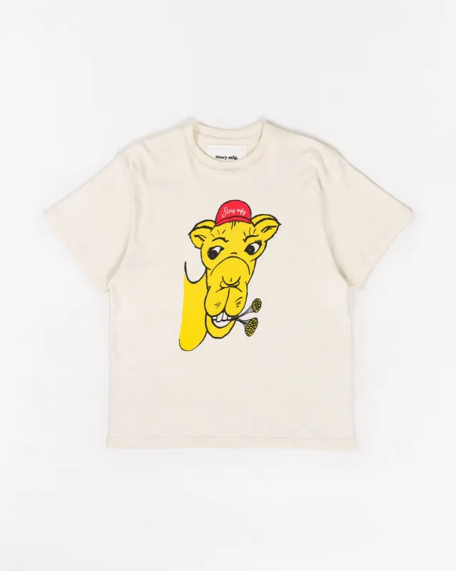 Grateful Tee SS - Ecru Camel sold by Story Mfg.