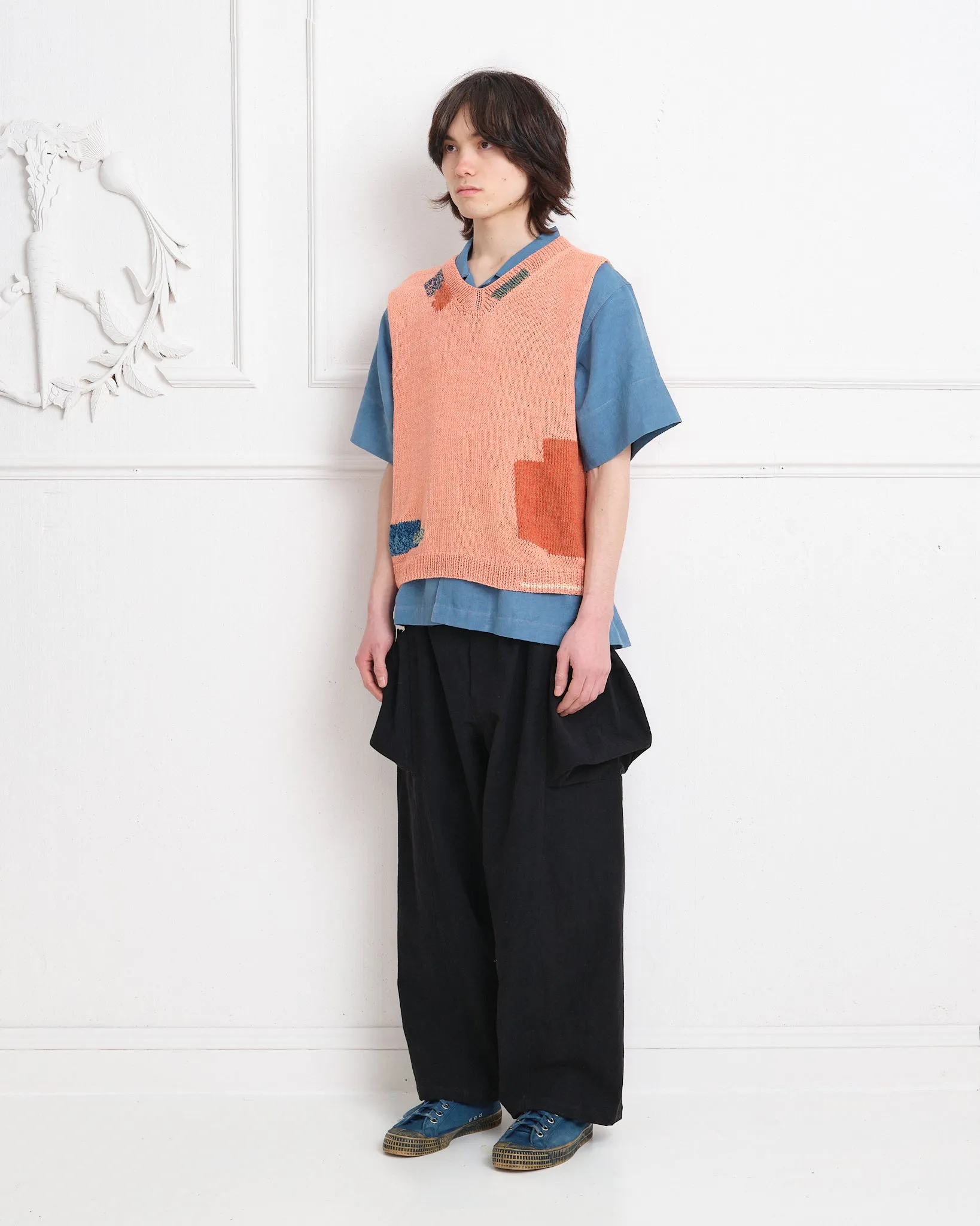 Party Vest - Ancient Pink Darn-Knit sold by Story Mfg. product image thumbnail 3