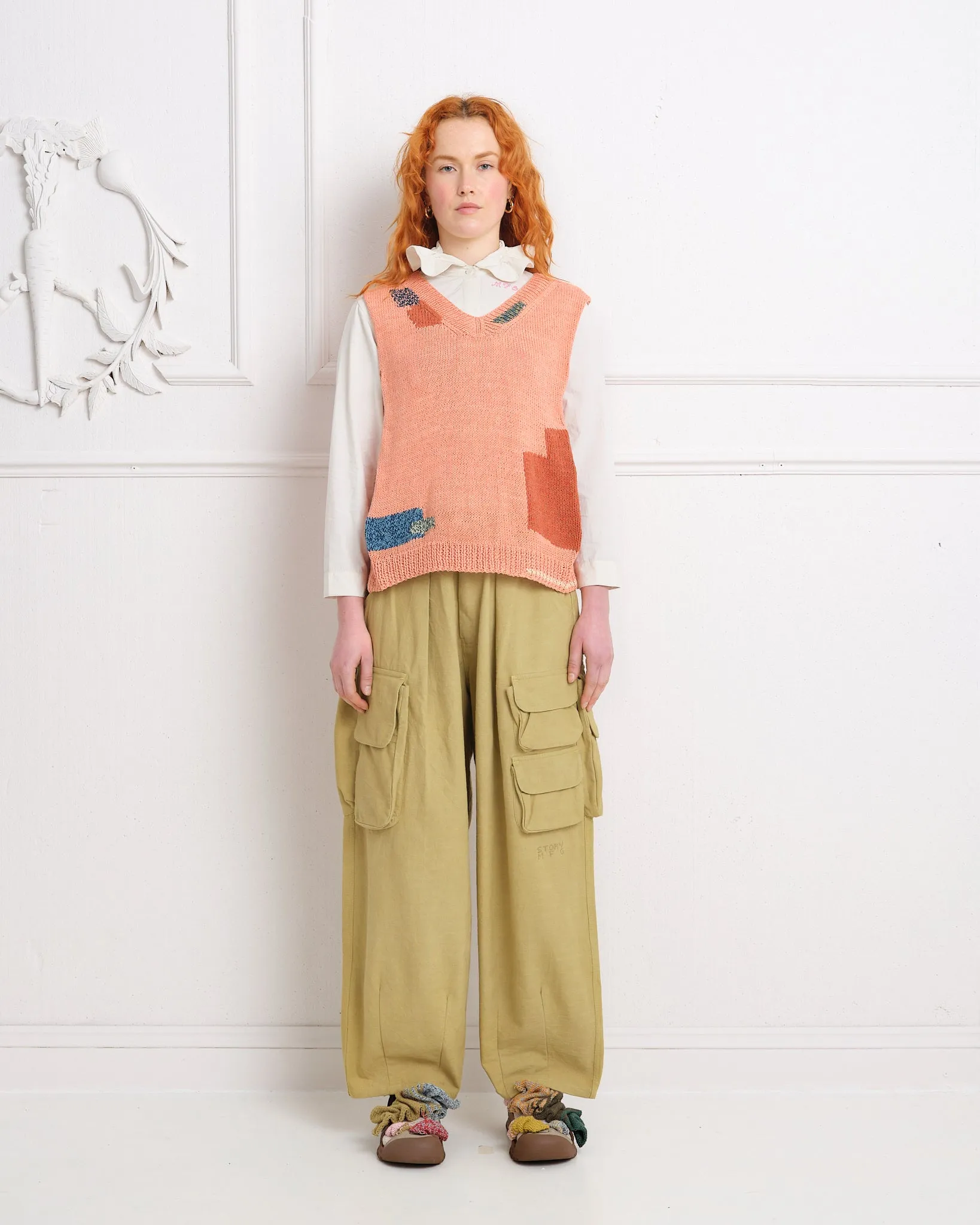 Party Vest - Ancient Pink Darn-Knit sold by Story Mfg. product image thumbnail 5