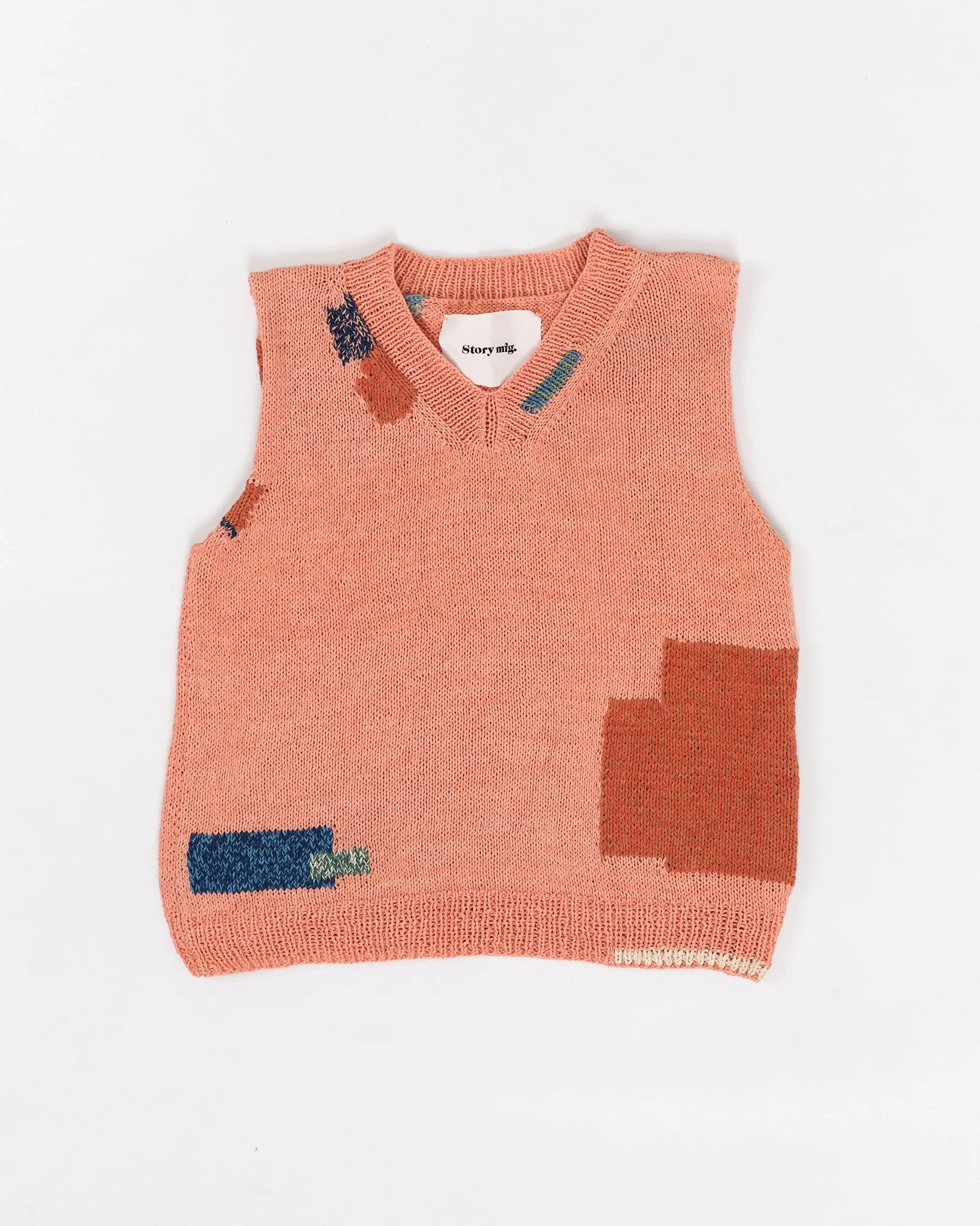 Party Vest - Ancient Pink Darn-Knit sold by Story Mfg.