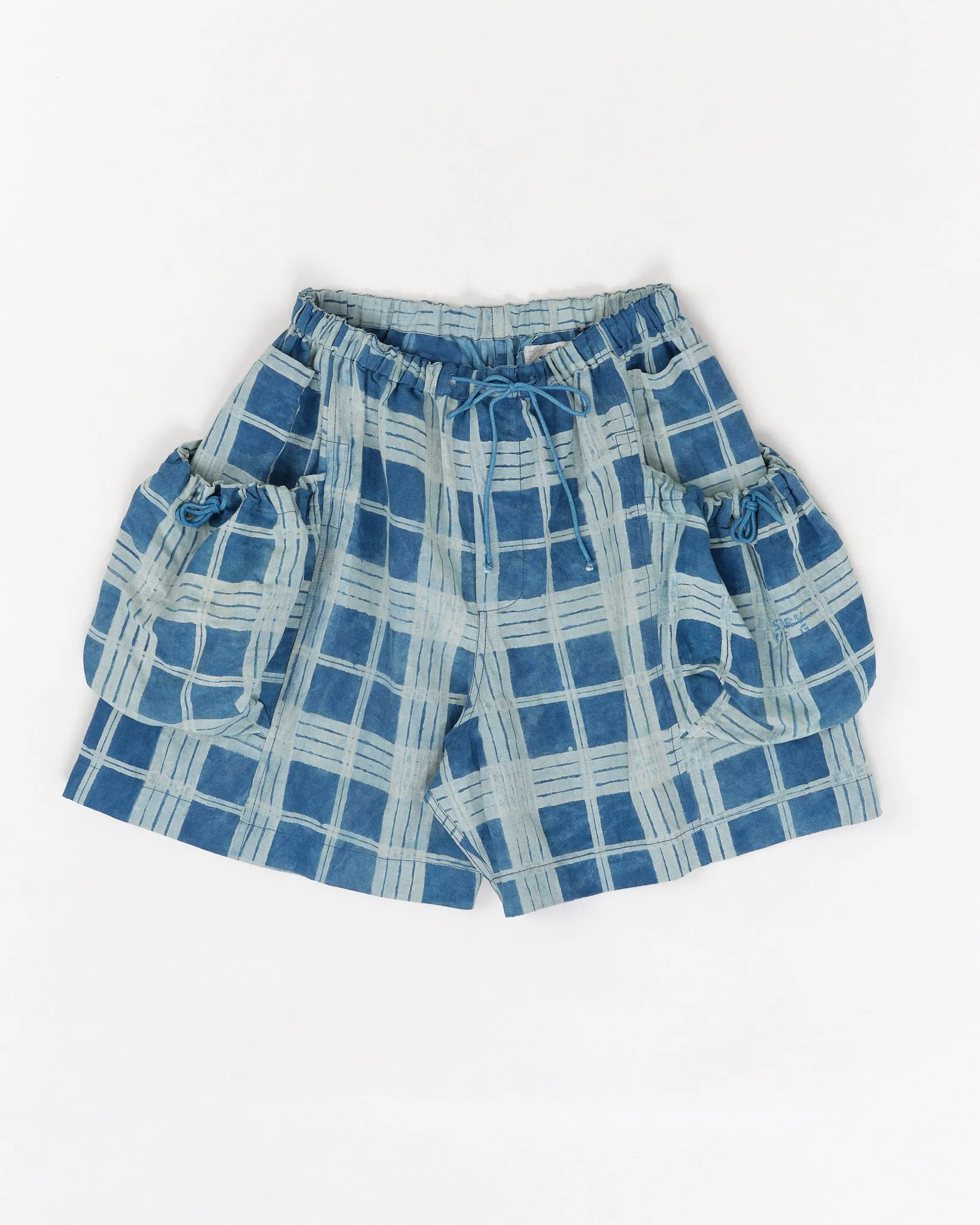 Salt Shorts - Indigo Check sold by Story Mfg. product image thumbnail 3