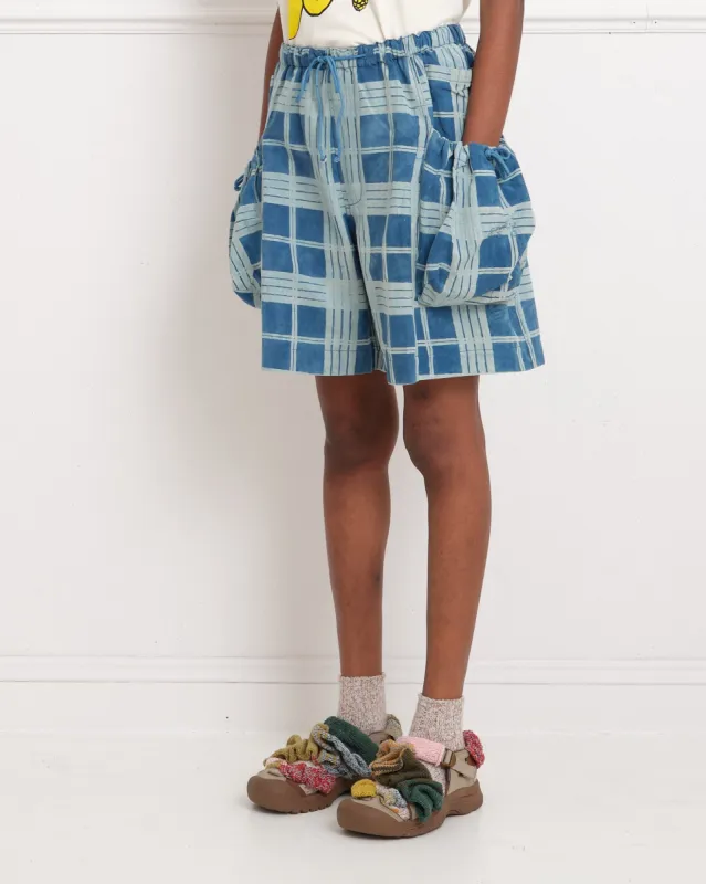 Salt Shorts - Indigo Check made by Story Mfg.