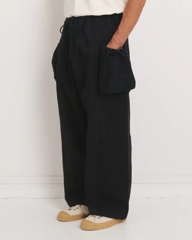Salt Pants - Black Slub sold by Story Mfg.