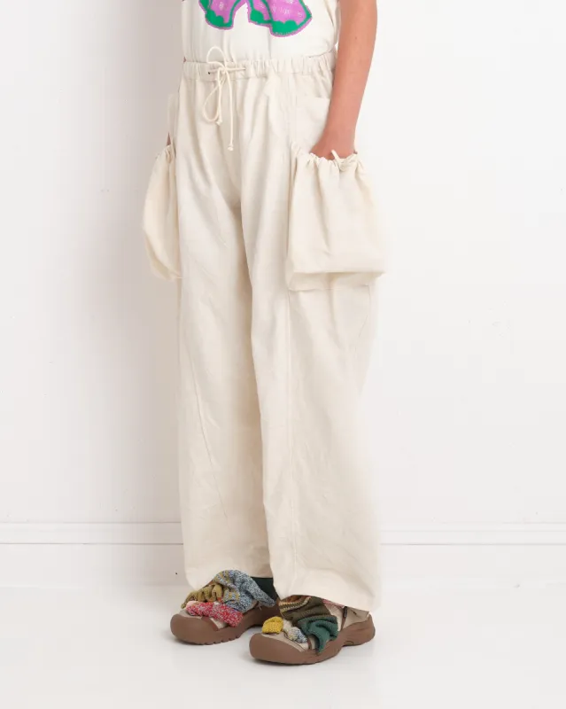 Salt Pants - Ecru Slub sold by Story Mfg.