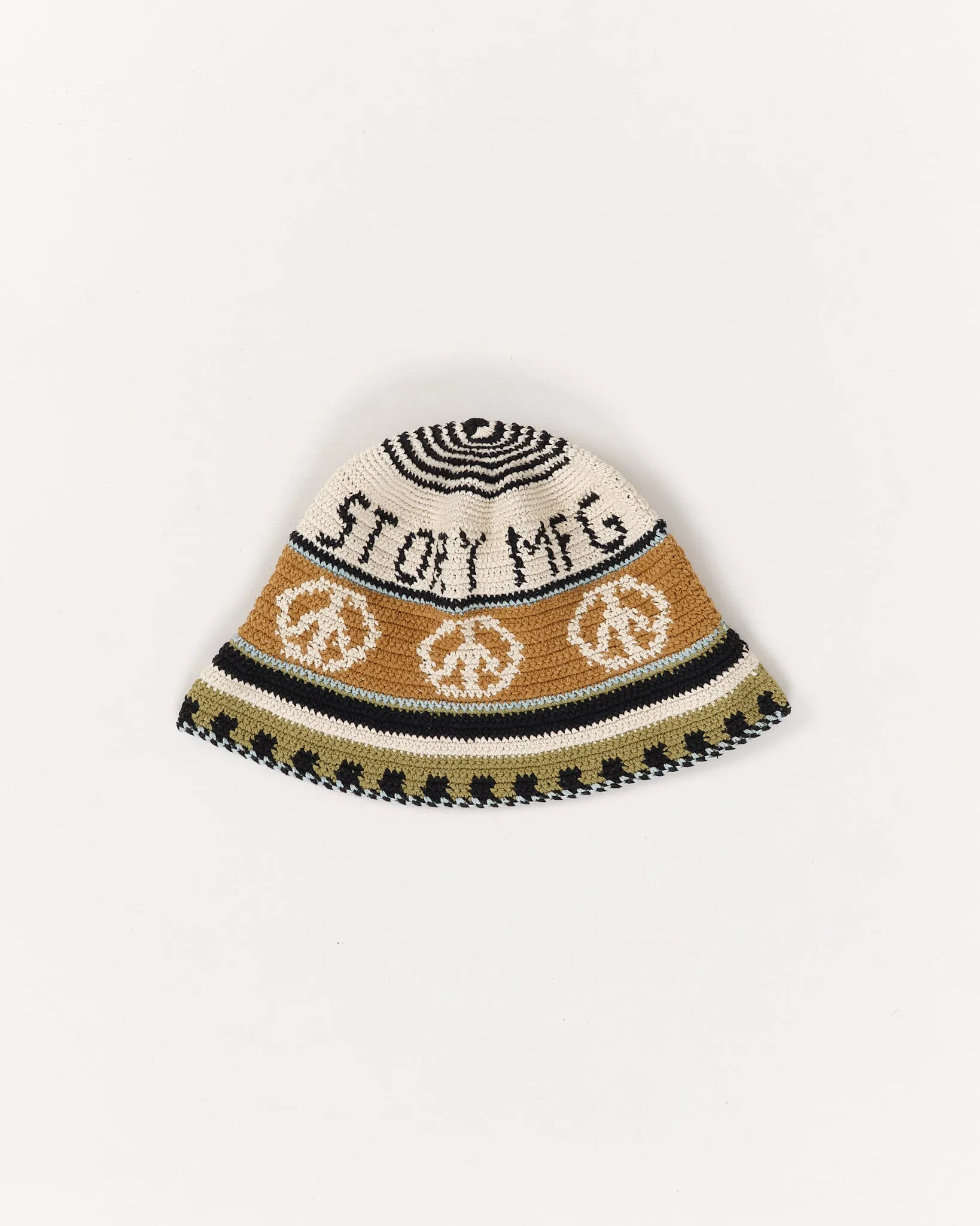 Brew Hat - Ecru Peace sold by Story Mfg.