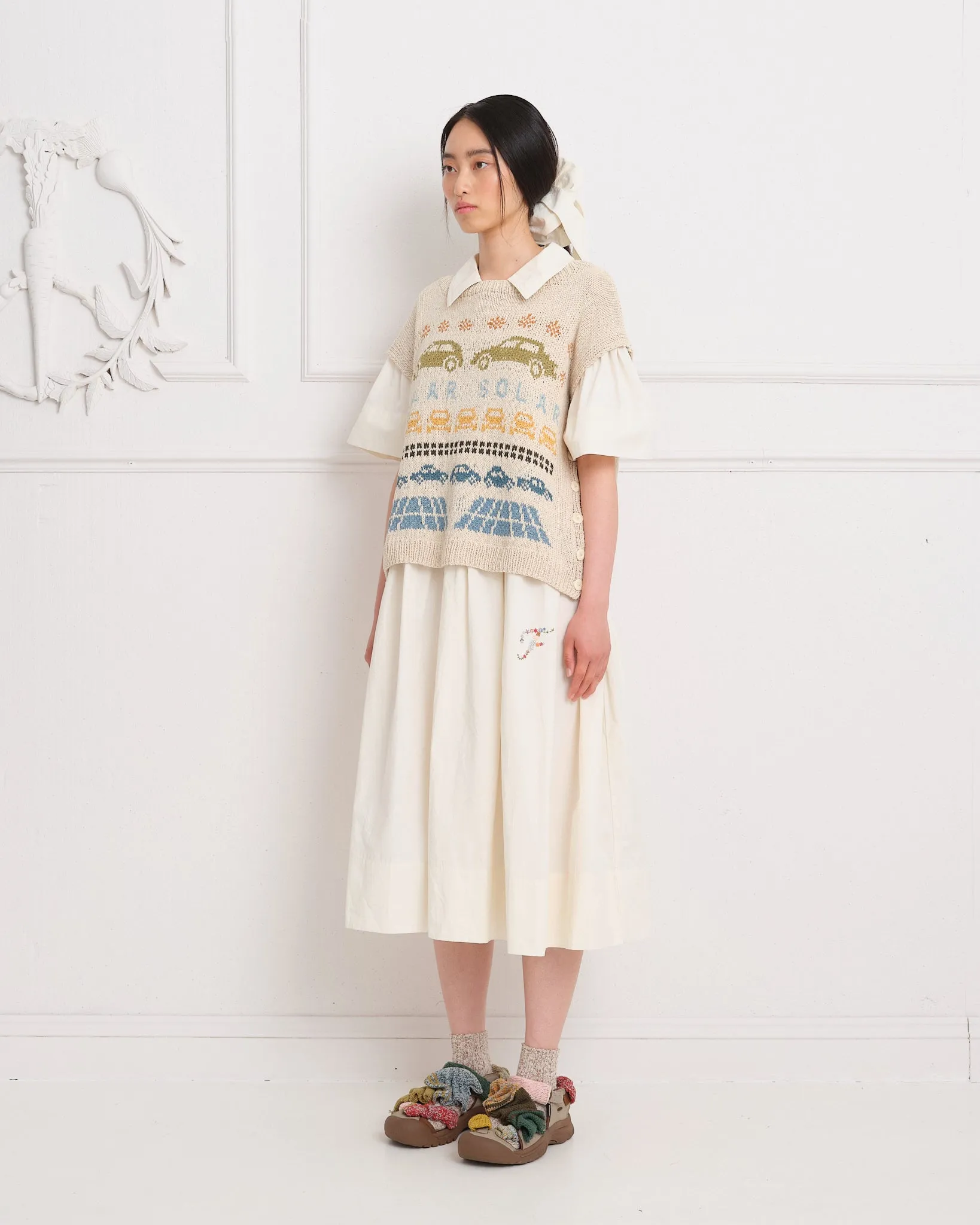 Button Knit Vest - Solar Power sold by Story Mfg. product image thumbnail 5