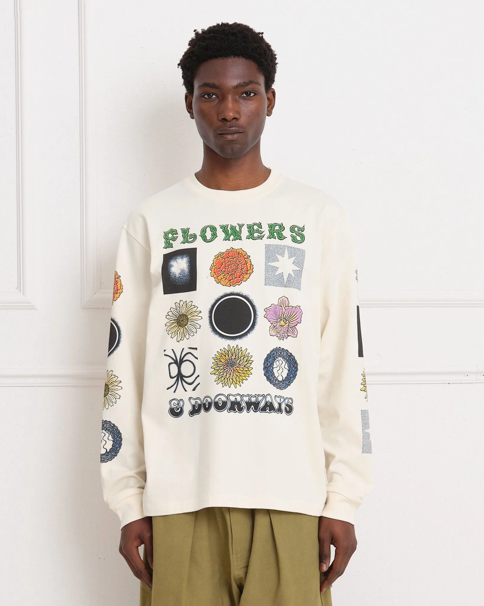 Grateful Tee LS - Flowers & Doorways sold by Story Mfg. product image thumbnail 2