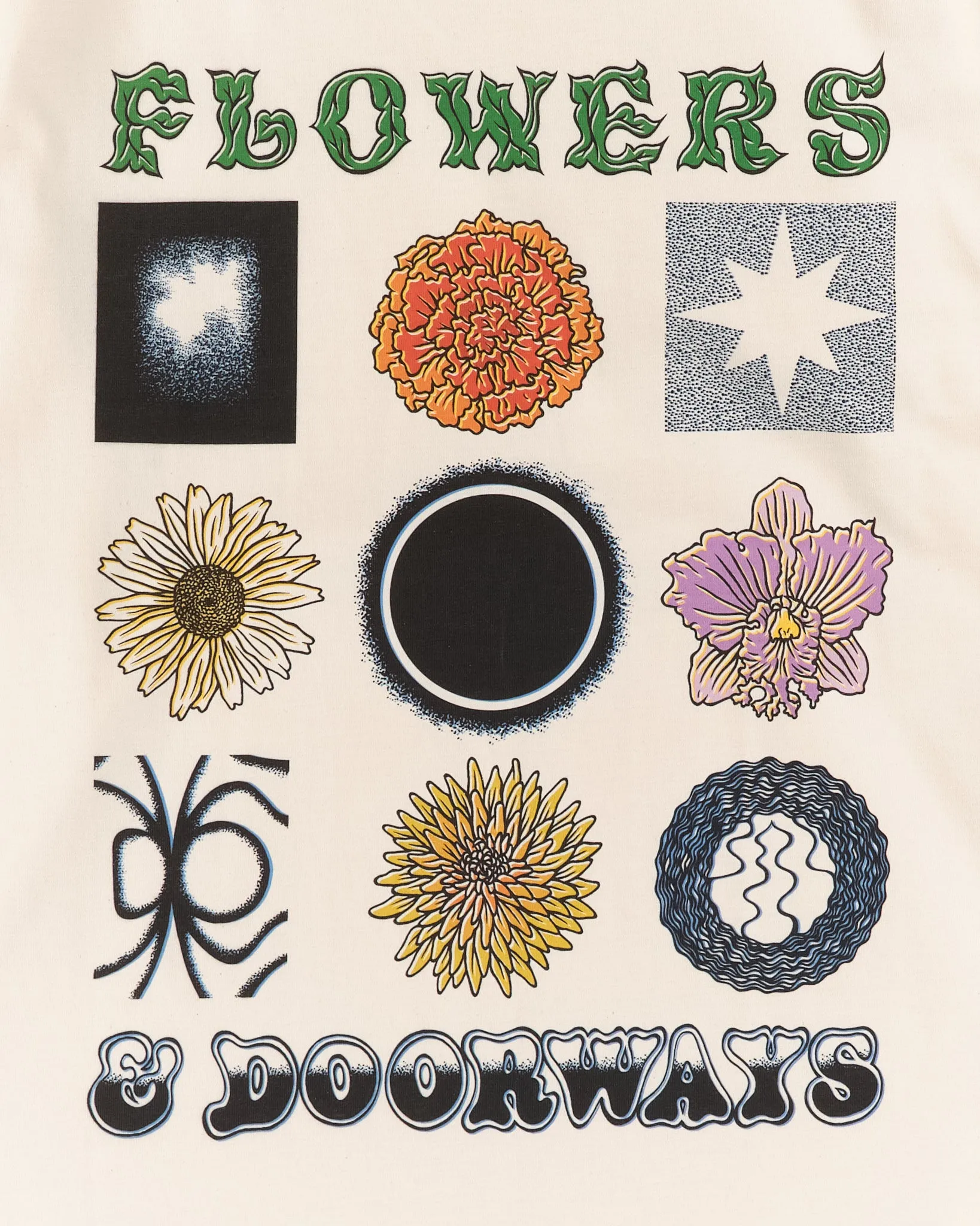 Grateful Tee LS - Flowers & Doorways sold by Story Mfg. product image thumbnail 4