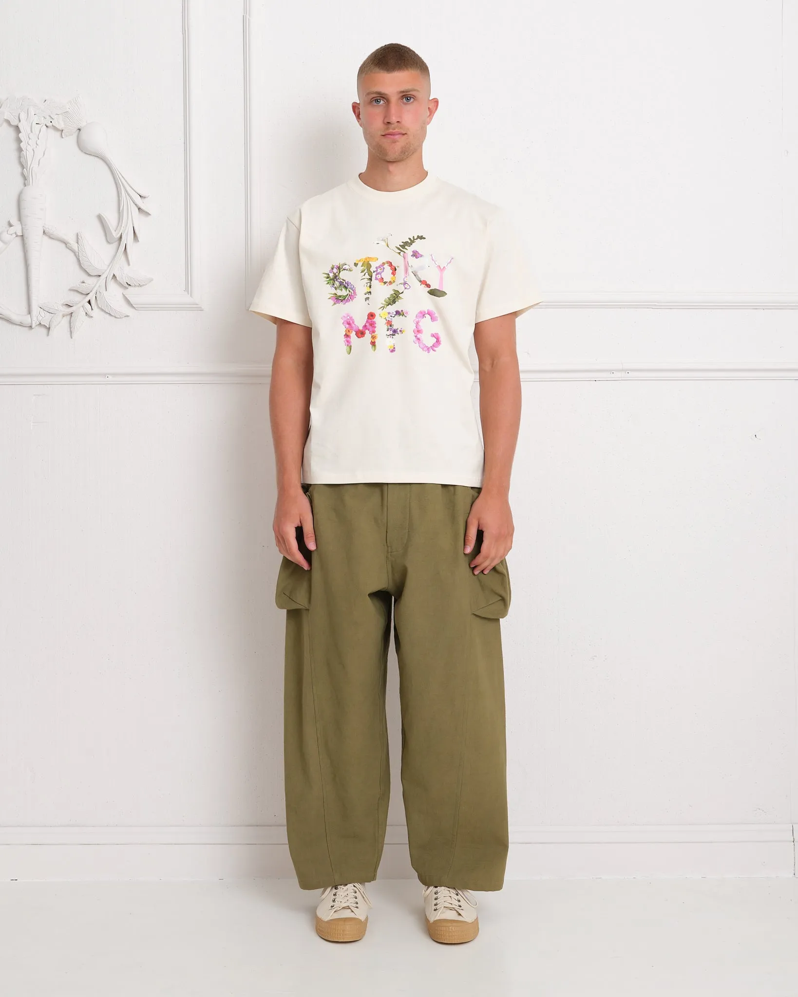 Grateful Tee SS - Ecru Flora sold by Story Mfg. product image thumbnail 3