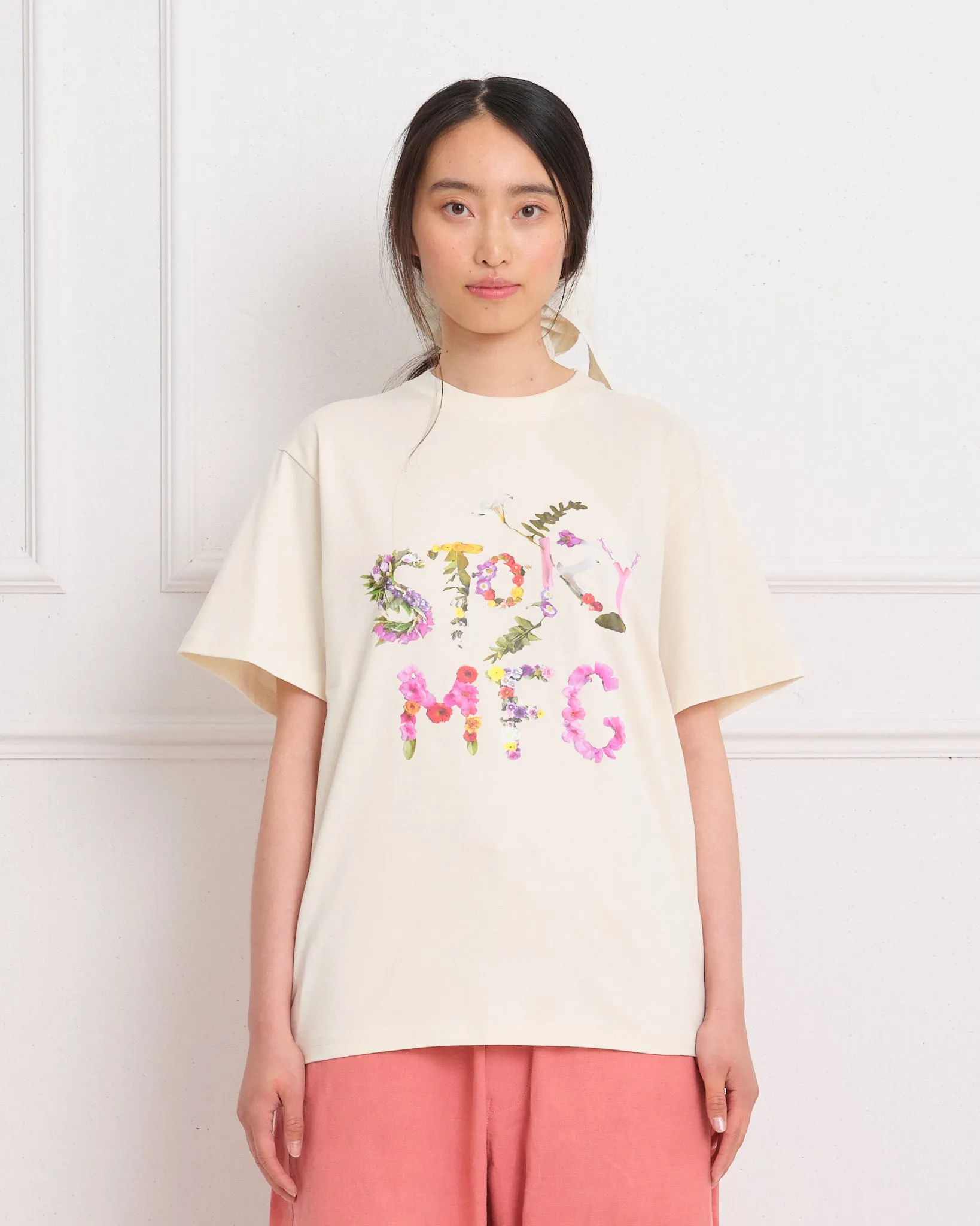 Grateful Tee SS - Ecru Flora sold by Story Mfg. product image thumbnail 2