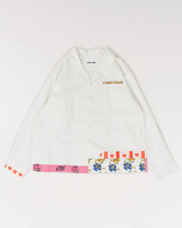 Greetings Shirt LS - Ecru Picnic sold by Story Mfg.