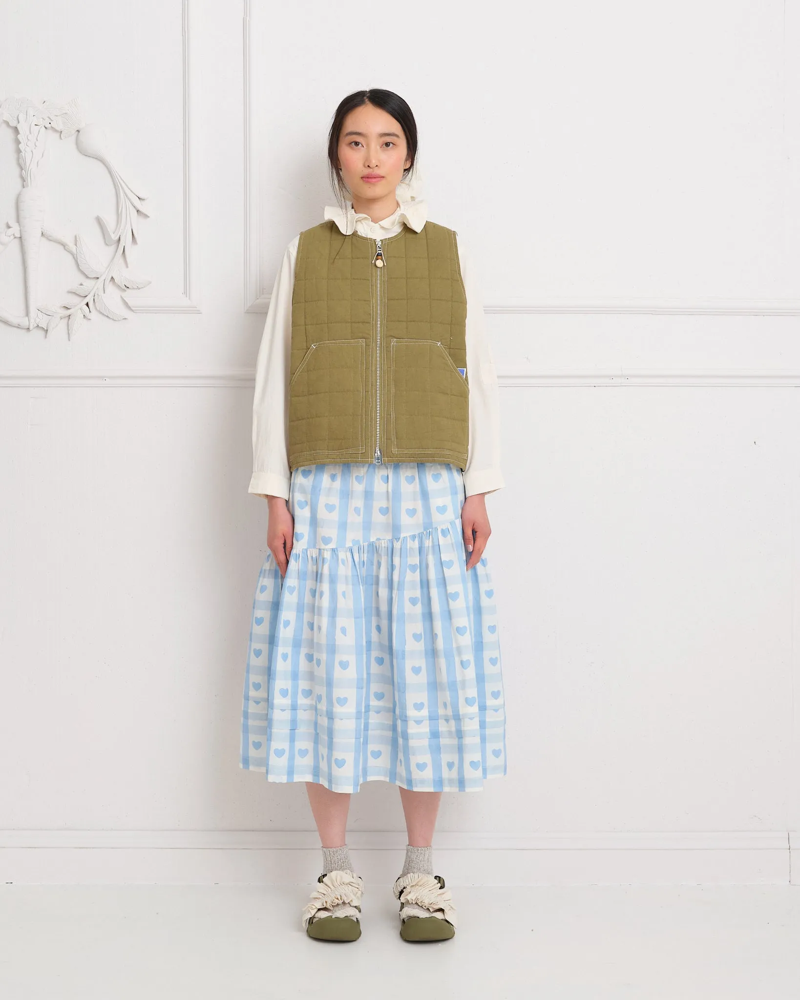 Saturn Vest - Olive Wonky-Wear sold by Story Mfg. product image thumbnail 2