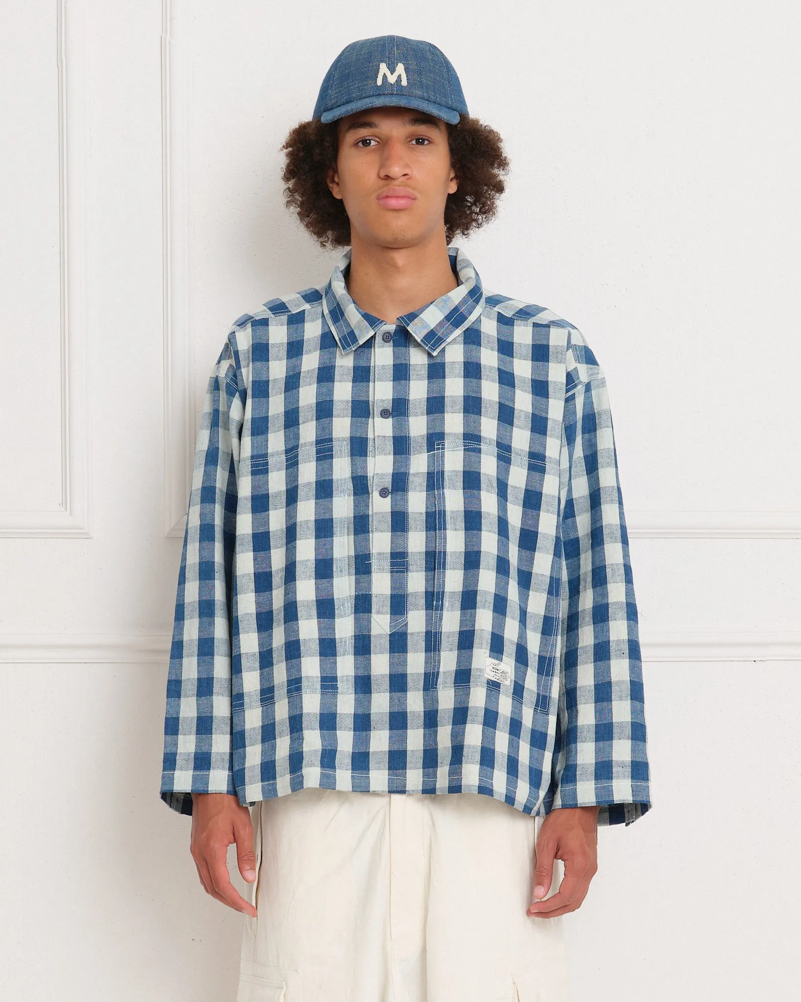 Work Shirt - Indigo Gingham Wonky-Wear sold by Story Mfg.