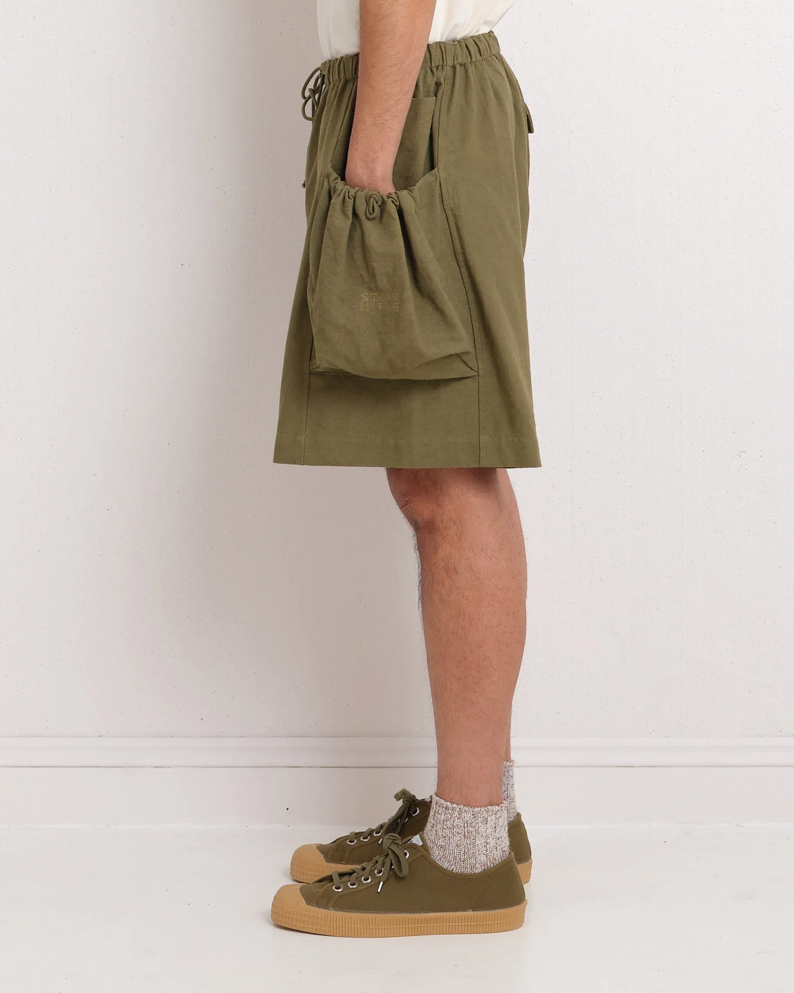 Salt Shorts - Olive Slub sold by Story Mfg. product image thumbnail 4