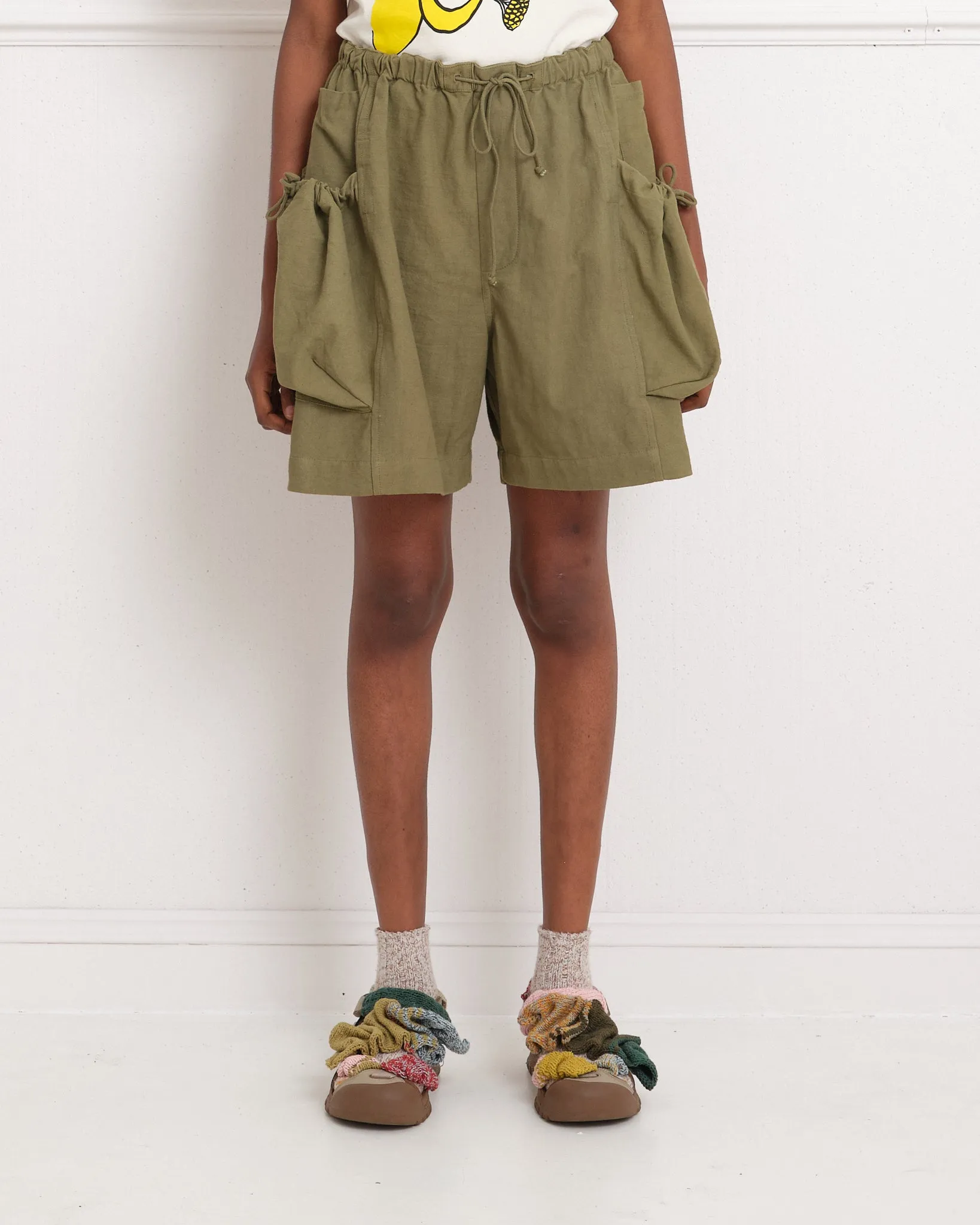 Salt Shorts - Olive Slub sold by Story Mfg. product image thumbnail 3