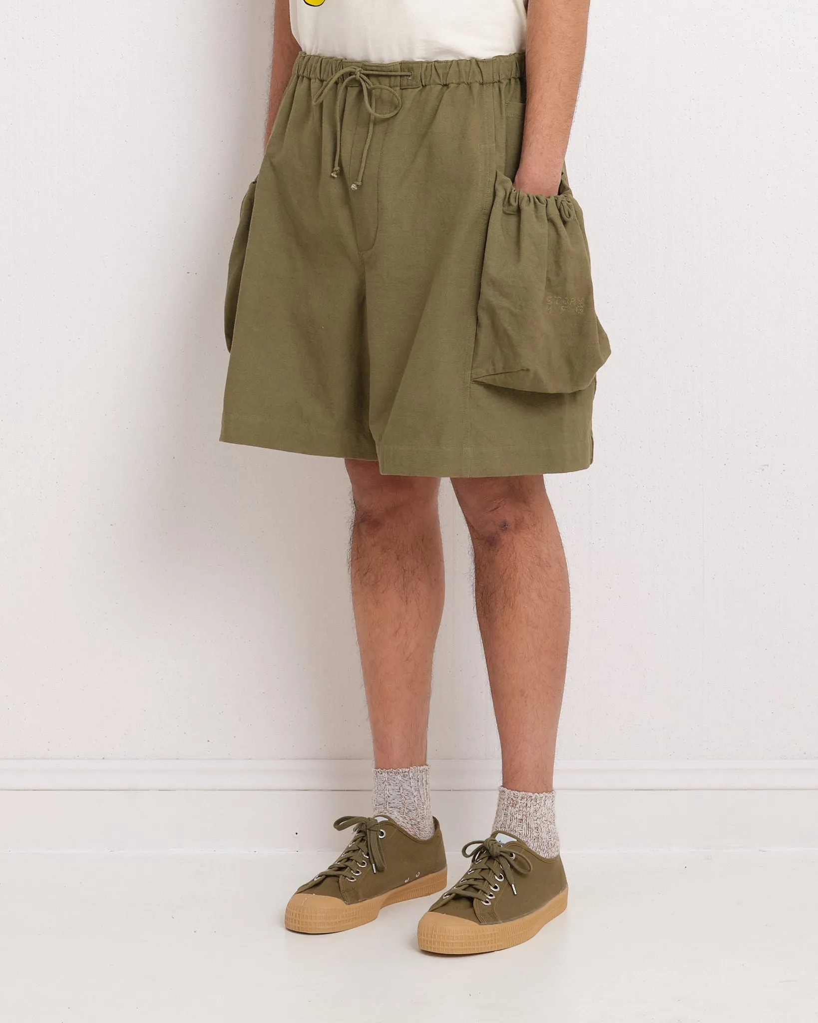 Salt Shorts - Olive Slub sold by Story Mfg. product image thumbnail 2