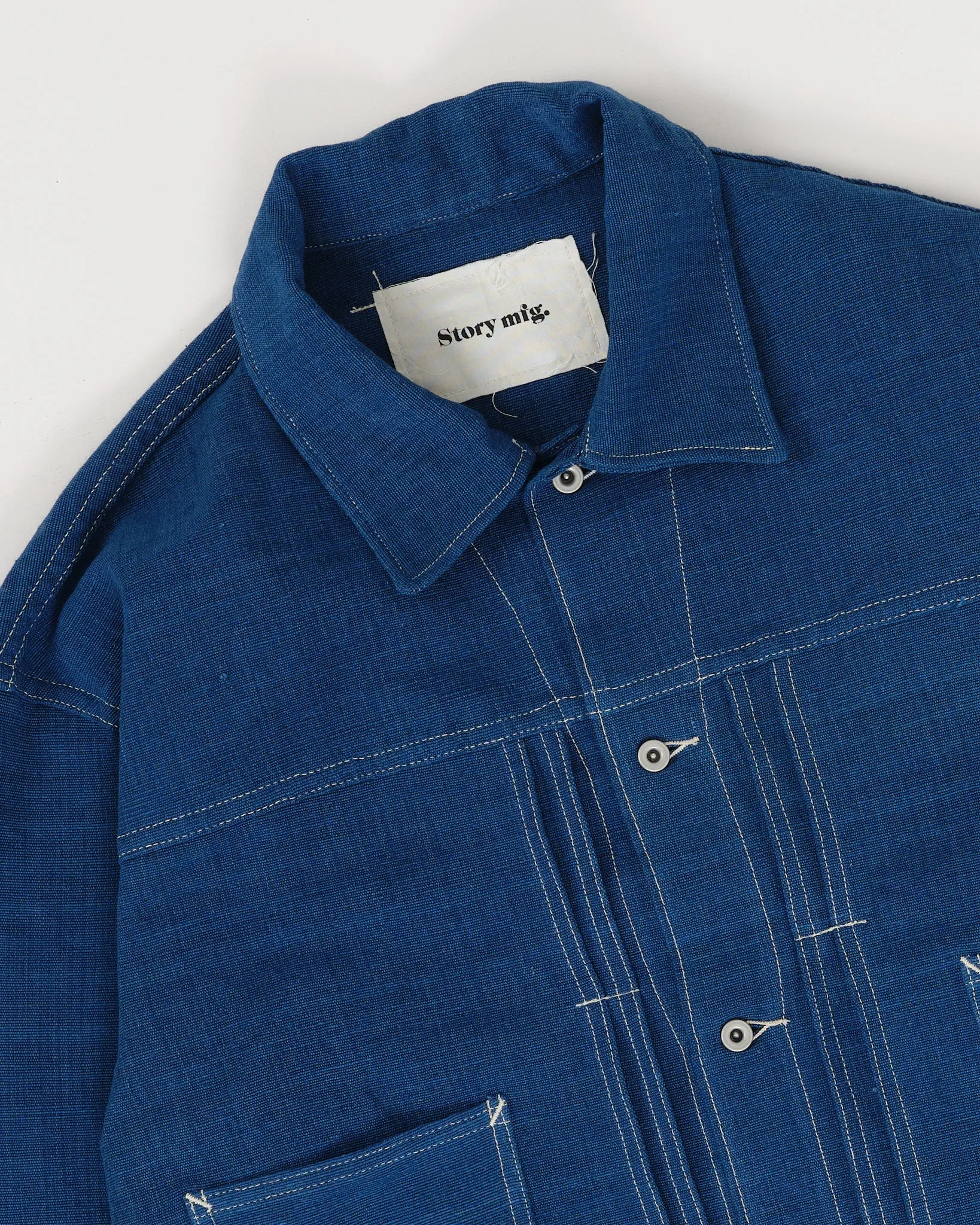 Sundae Jacket - Indigo Handloom sold by Story Mfg. product image thumbnail 2