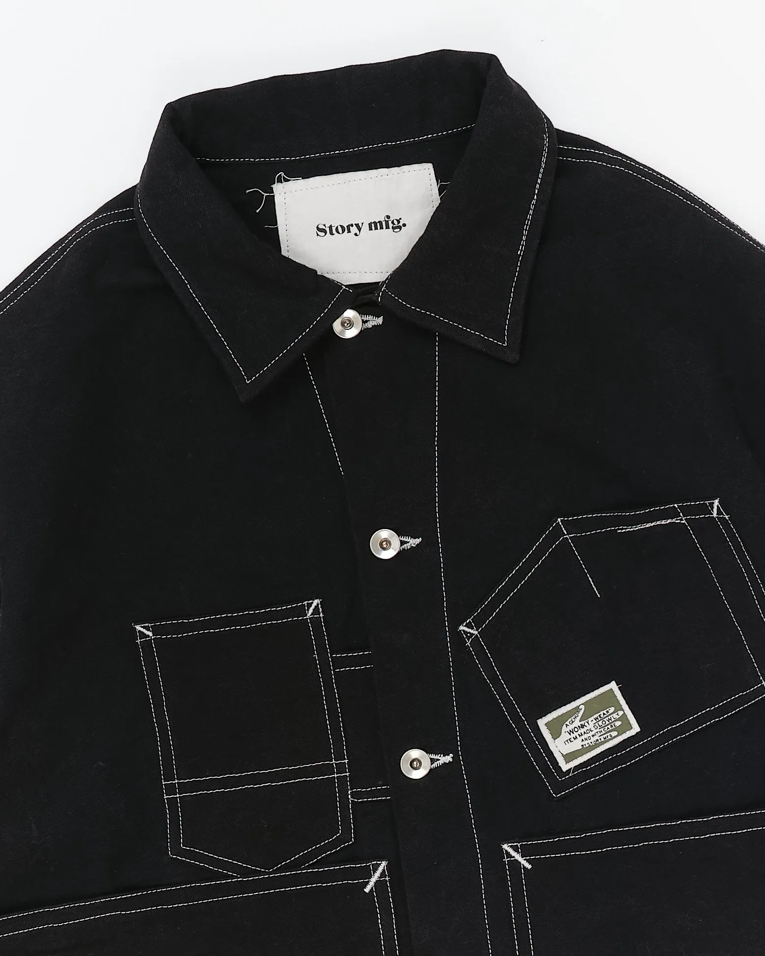 Station Jacket - Black Wonky-Wear sold by Story Mfg. product image thumbnail 5