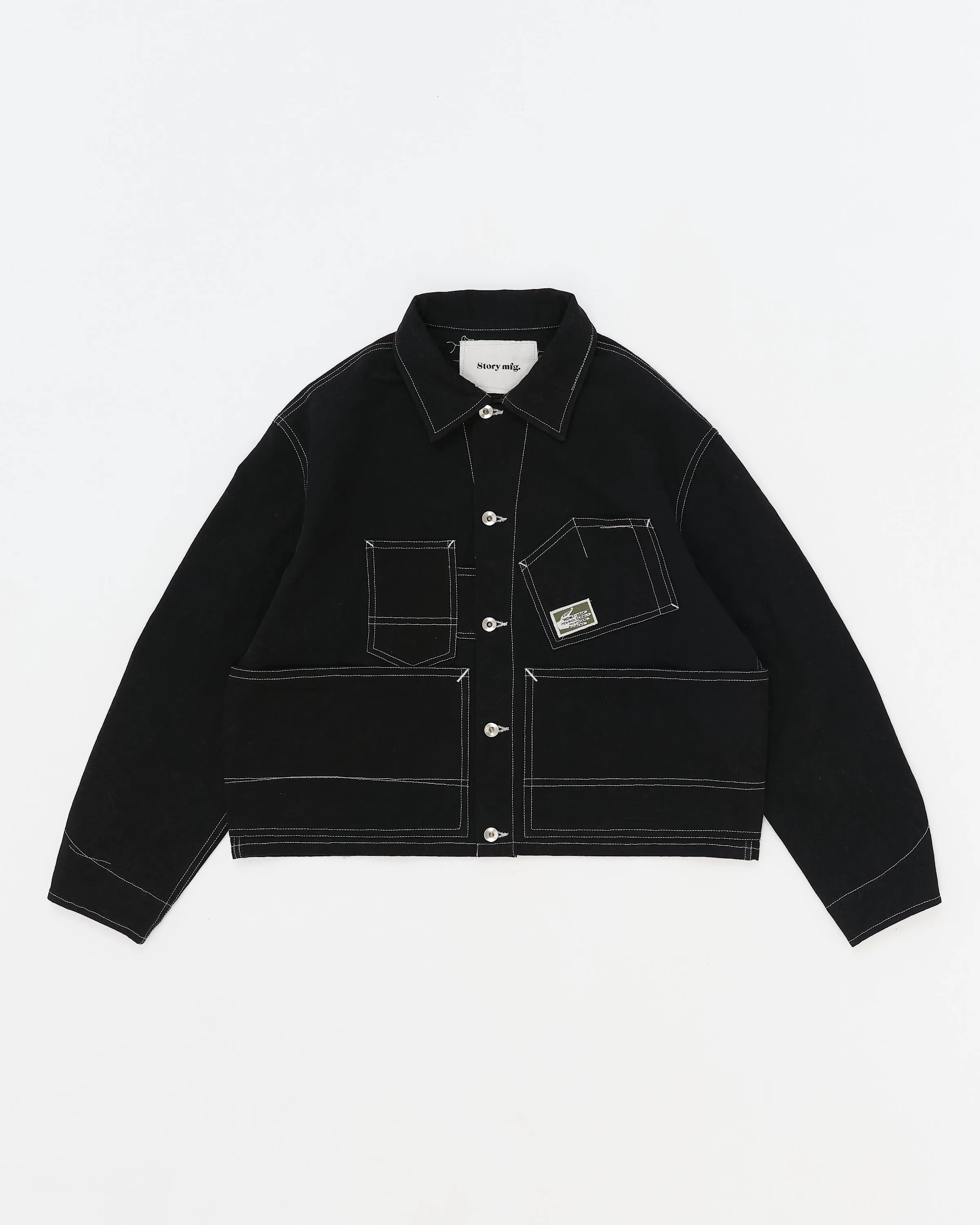 Station Jacket - Black Wonky-Wear sold by Story Mfg. product image thumbnail 3