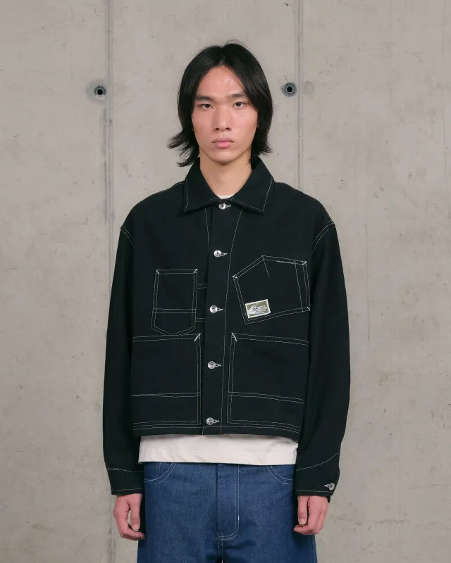 Station Jacket - Black Wonky-Wear sold by Story Mfg.
