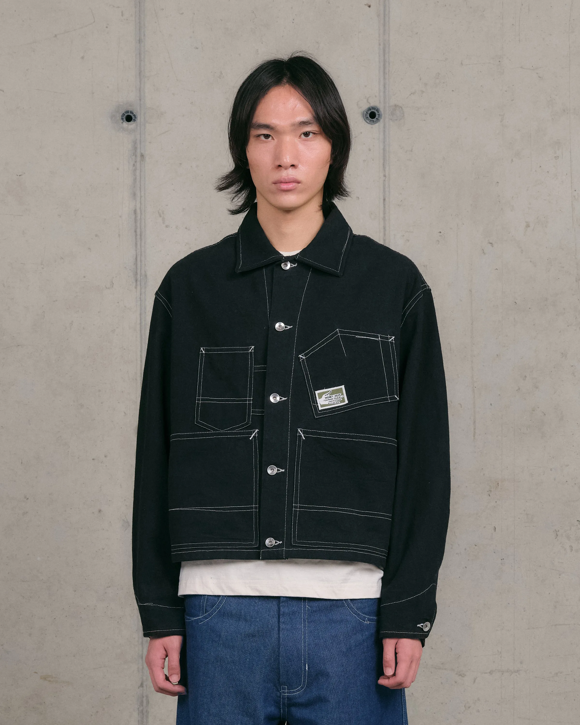 Station Jacket - Black Wonky-Wear sold by Story Mfg.