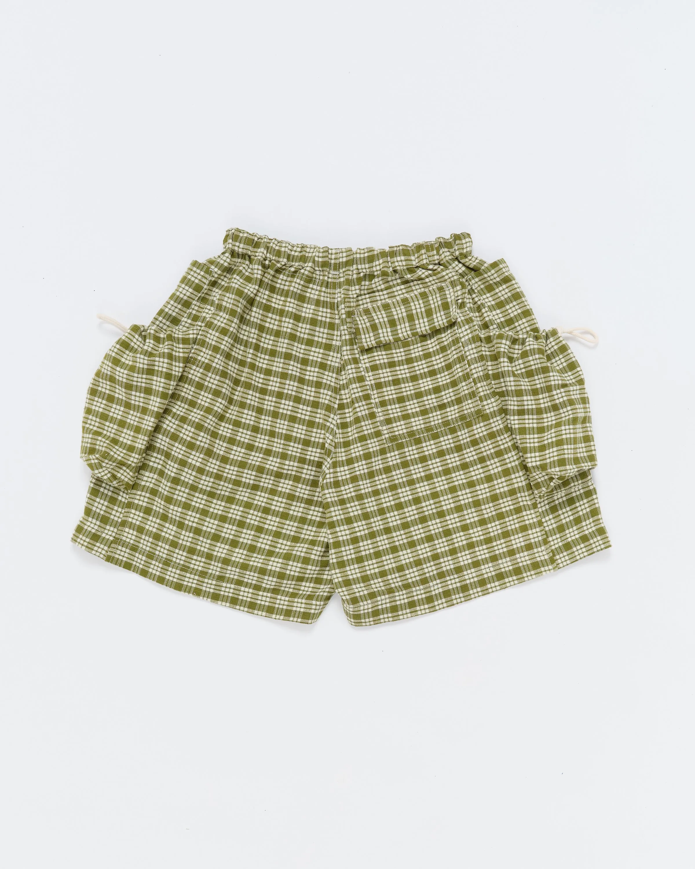 Salt Shorts - Moss Check Handloom sold by Story Mfg. product image thumbnail 5
