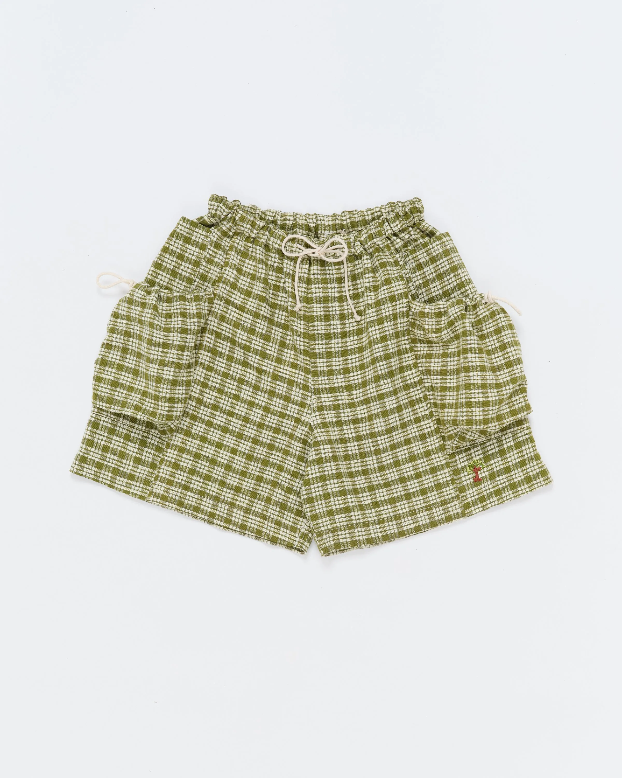 Salt Shorts - Moss Check Handloom sold by Story Mfg. product image thumbnail 2