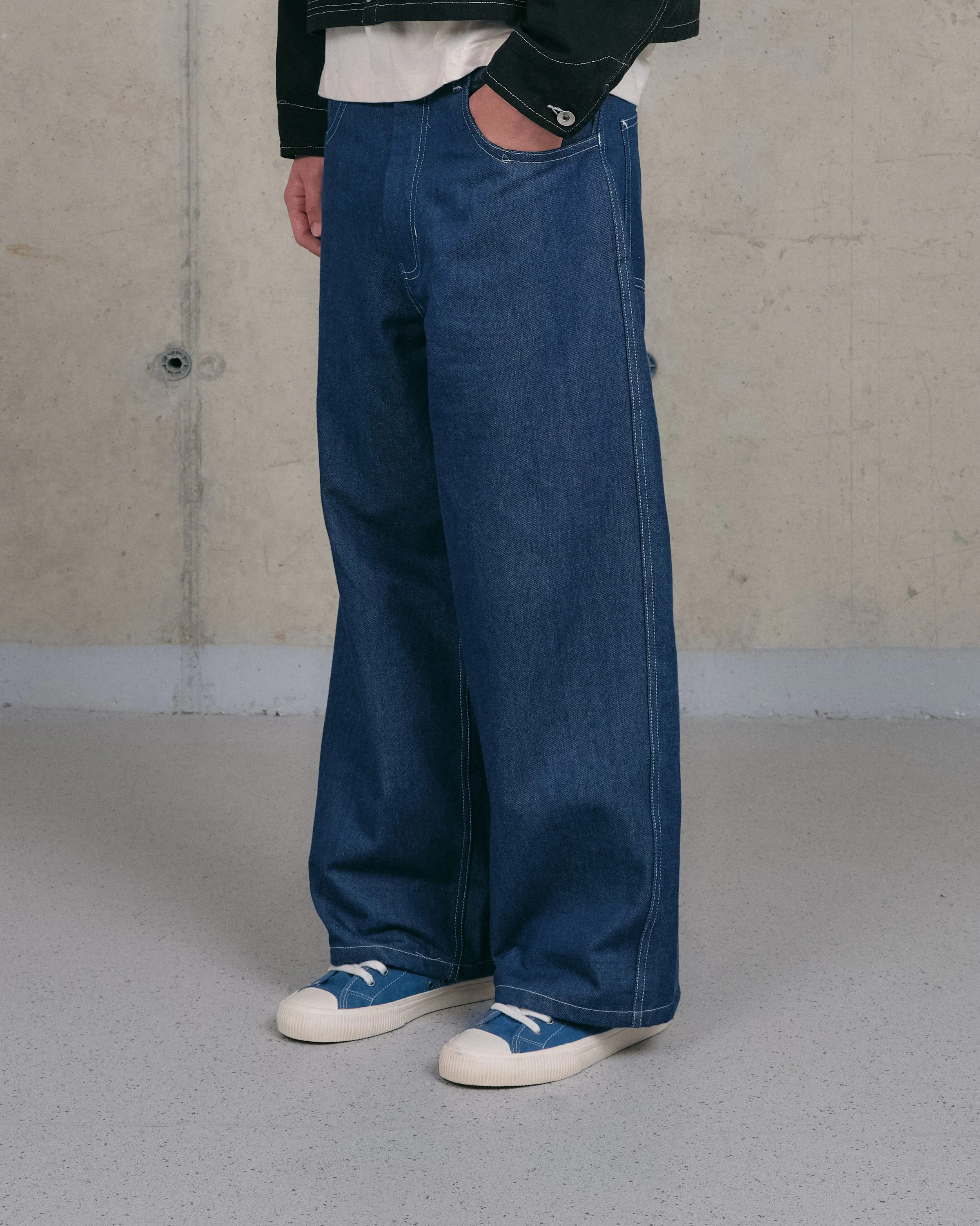 Poetry Jeans - Dark Denim Wonky-Wear sold by Story Mfg.