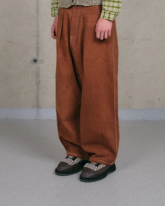 Lush Pants - Brown Wonky-Wear sold by Story Mfg.