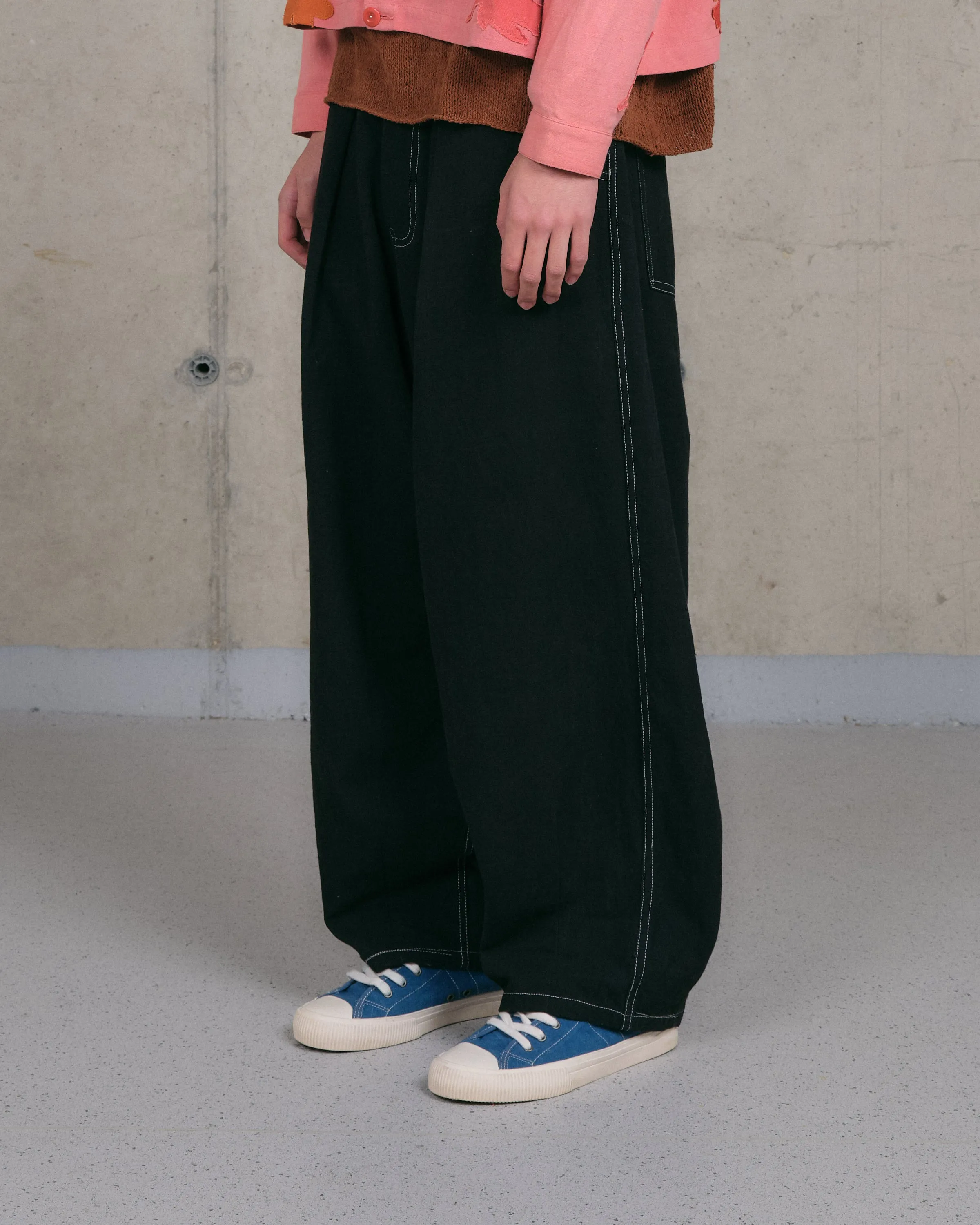 Lush Pants - Black Wonky-Wear sold by Story Mfg.
