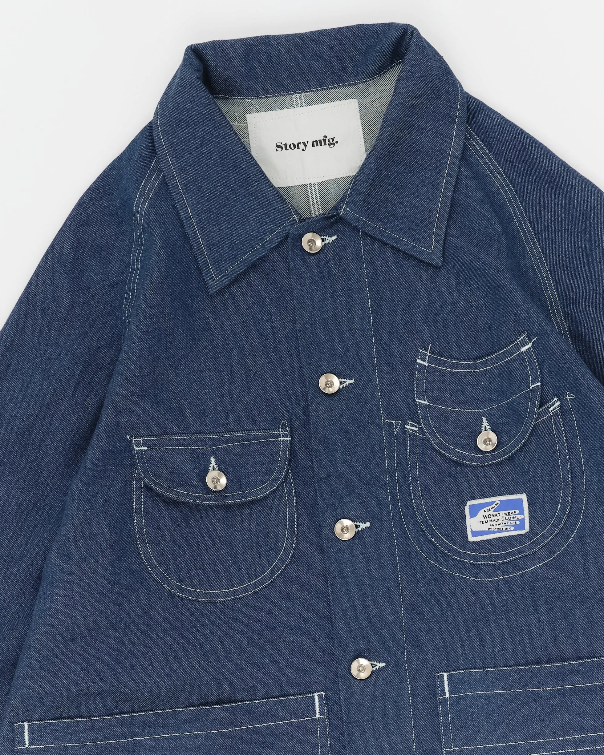 Circuit Jacket - Dark Denim Wonky-Wear sold by Story Mfg. product image thumbnail 4