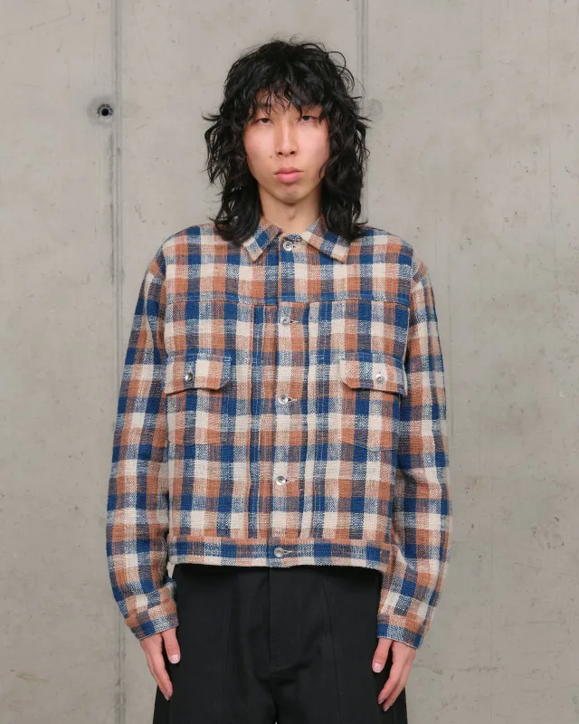 Tuesday Jacket - Barn Check Handloom sold by Story Mfg.