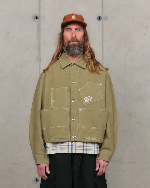 Station Jacket - Olive Wonky-Wear sold by Story Mfg.