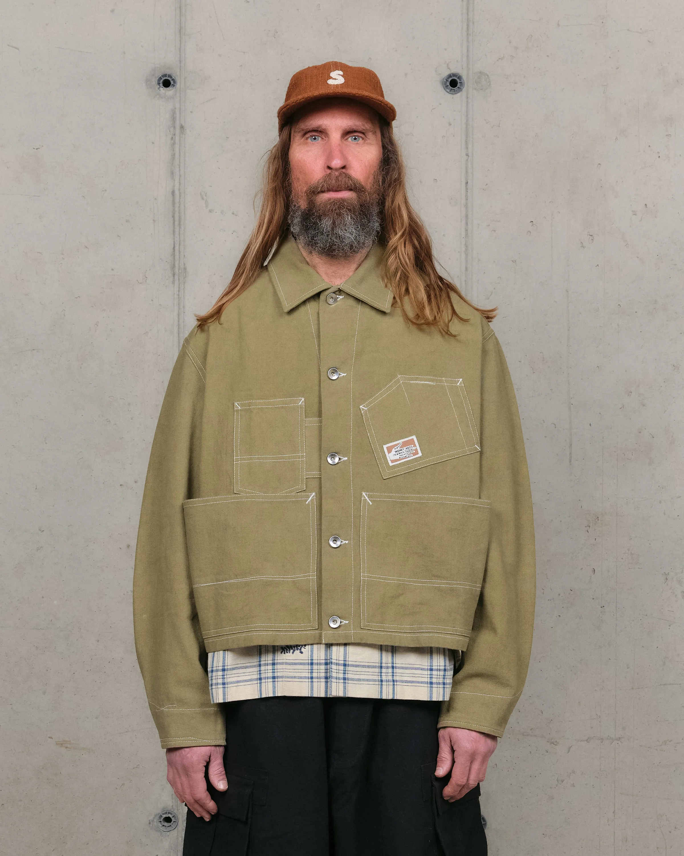 Station Jacket - Olive Wonky-Wear sold by Story Mfg.
