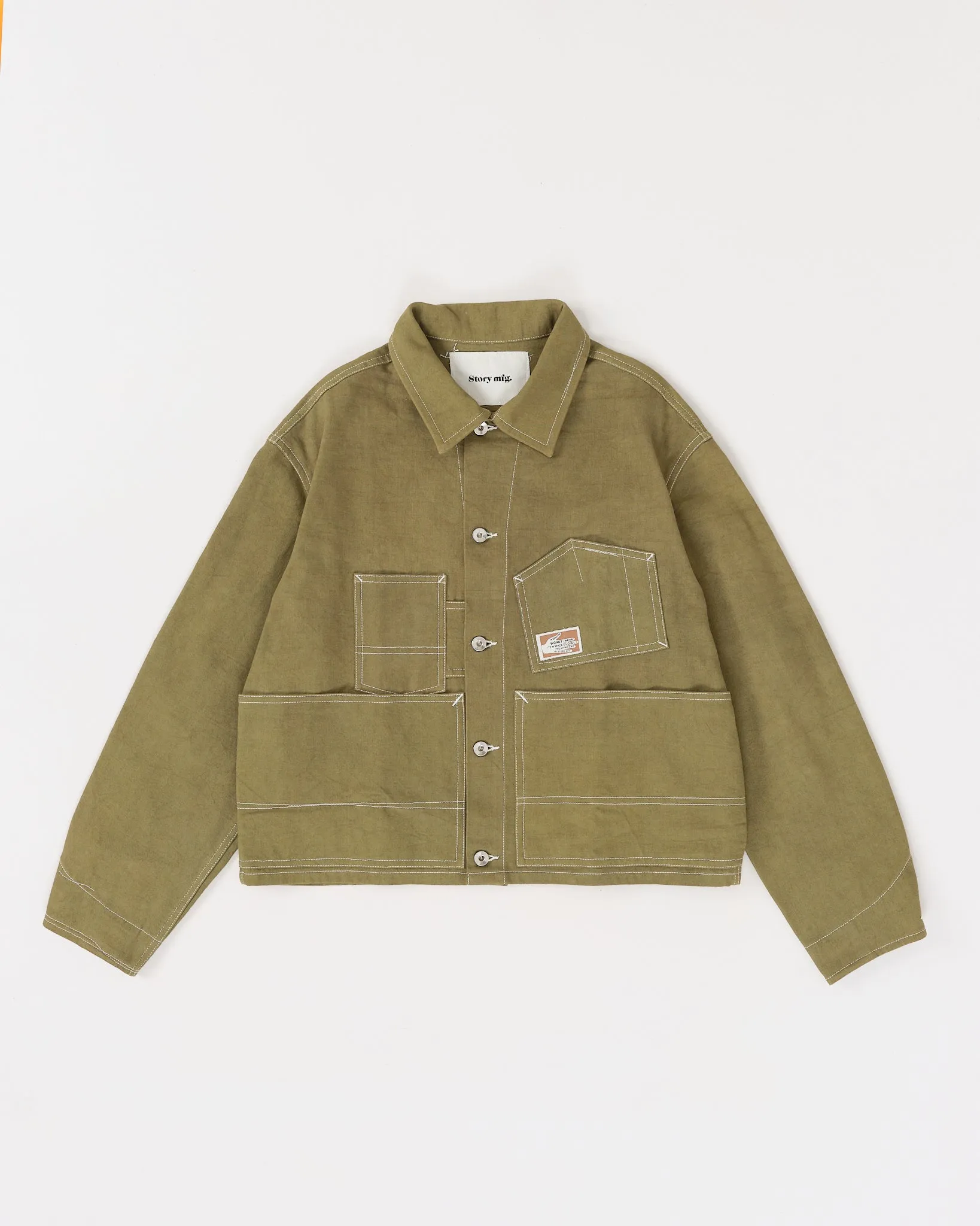 Station Jacket - Olive Wonky-Wear sold by Story Mfg. product image thumbnail 2