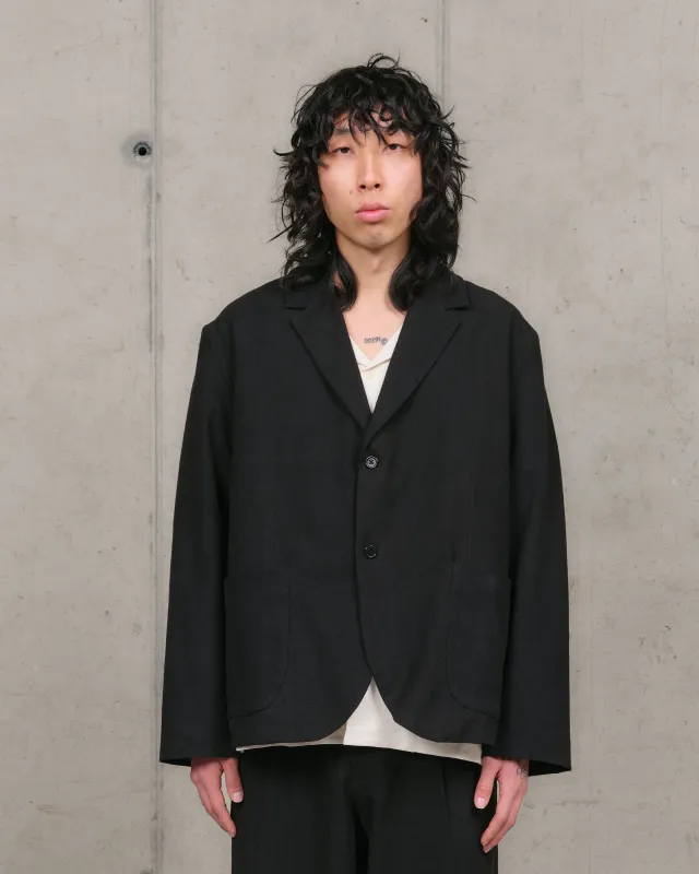 Shale Jacket - Black Slub sold by Story Mfg.