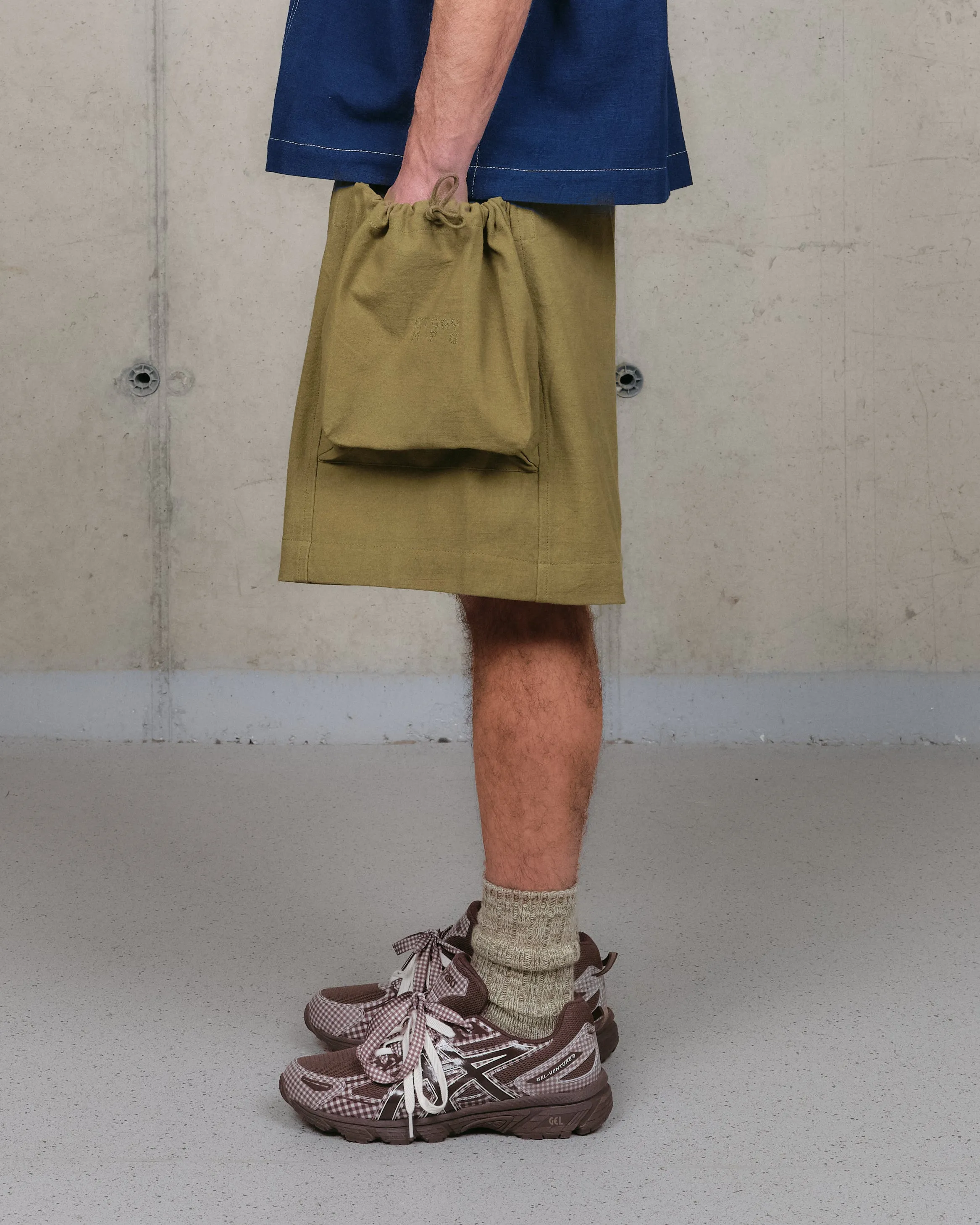 Salt Shorts - Olive Slub sold by Story Mfg. product image thumbnail 4