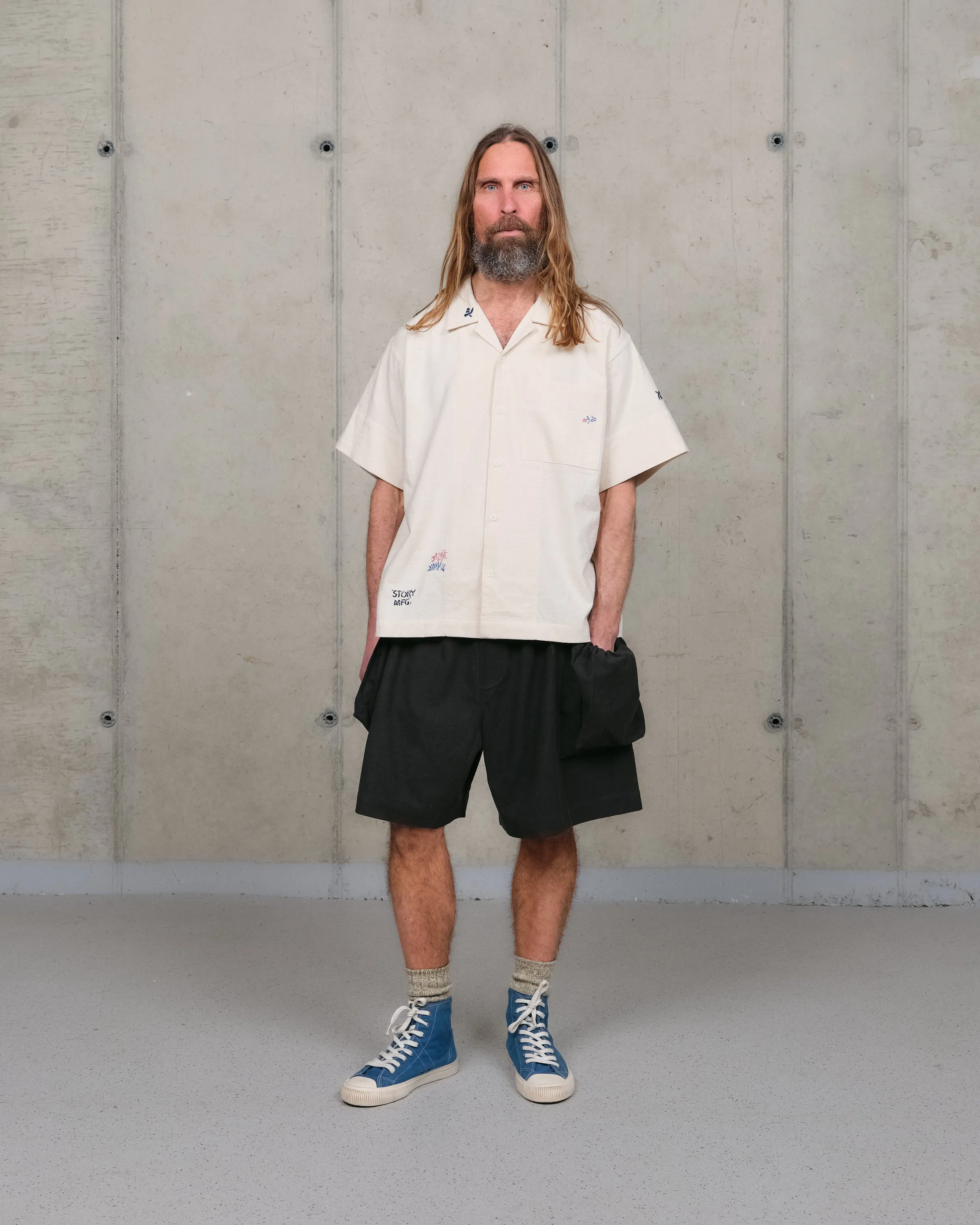 Salt Shorts - Black Slub sold by Story Mfg. product image thumbnail 3