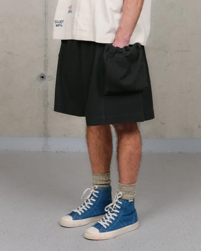 Salt Shorts - Black Slub sold by Story Mfg.