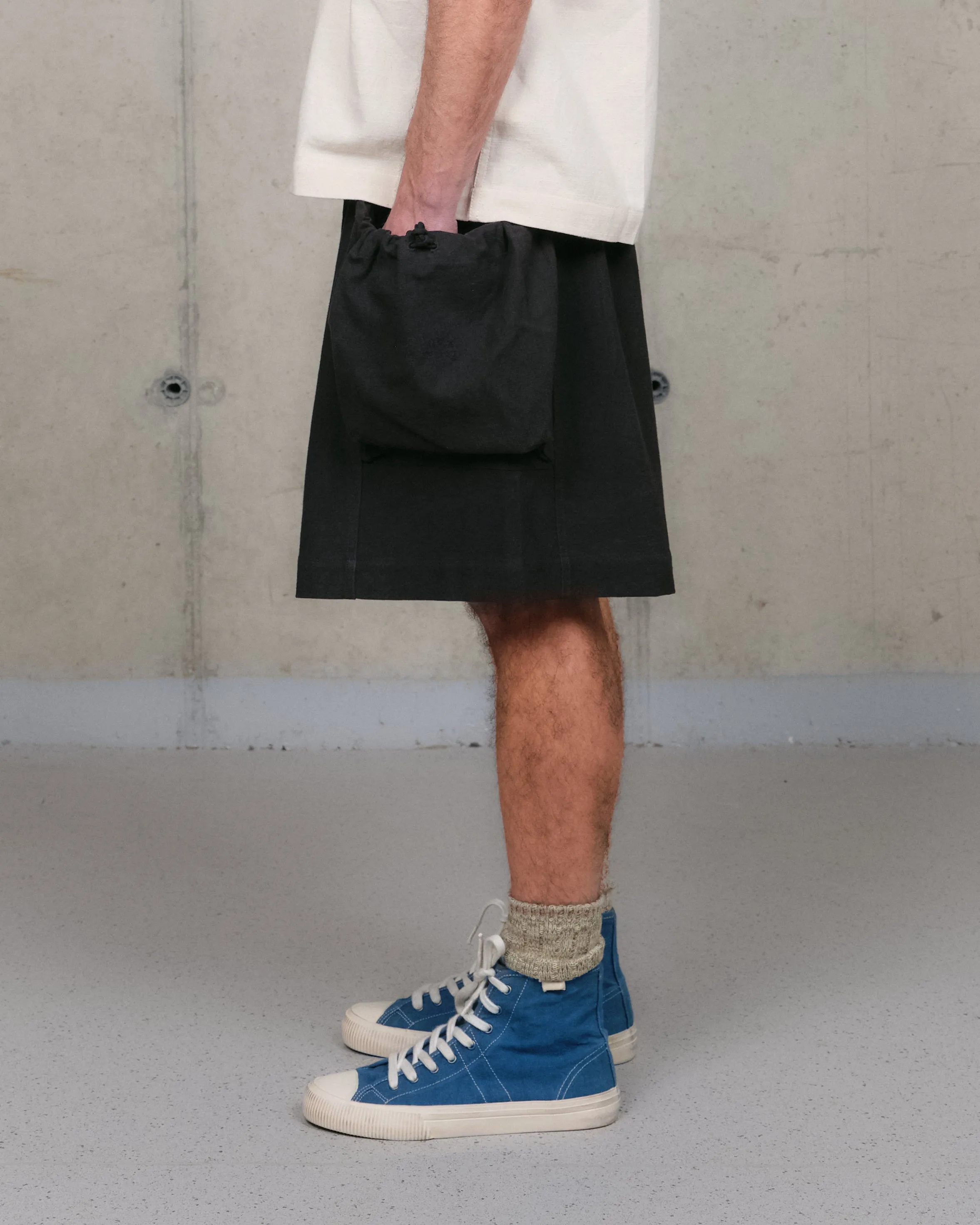 Salt Shorts - Black Slub sold by Story Mfg. product image thumbnail 4